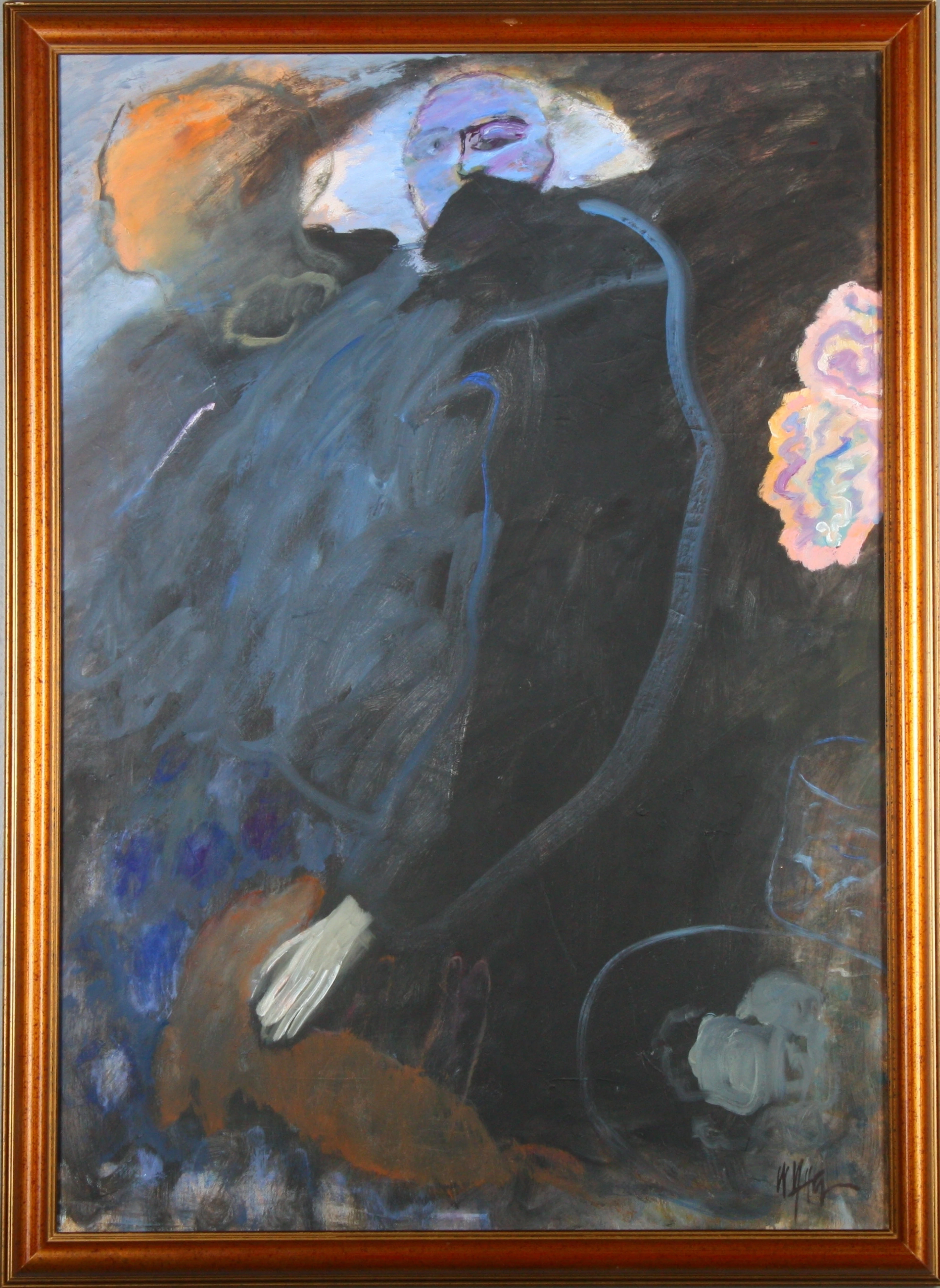 WILLY YTTER. olja på duk, komposition, 1900-/2000-tal.