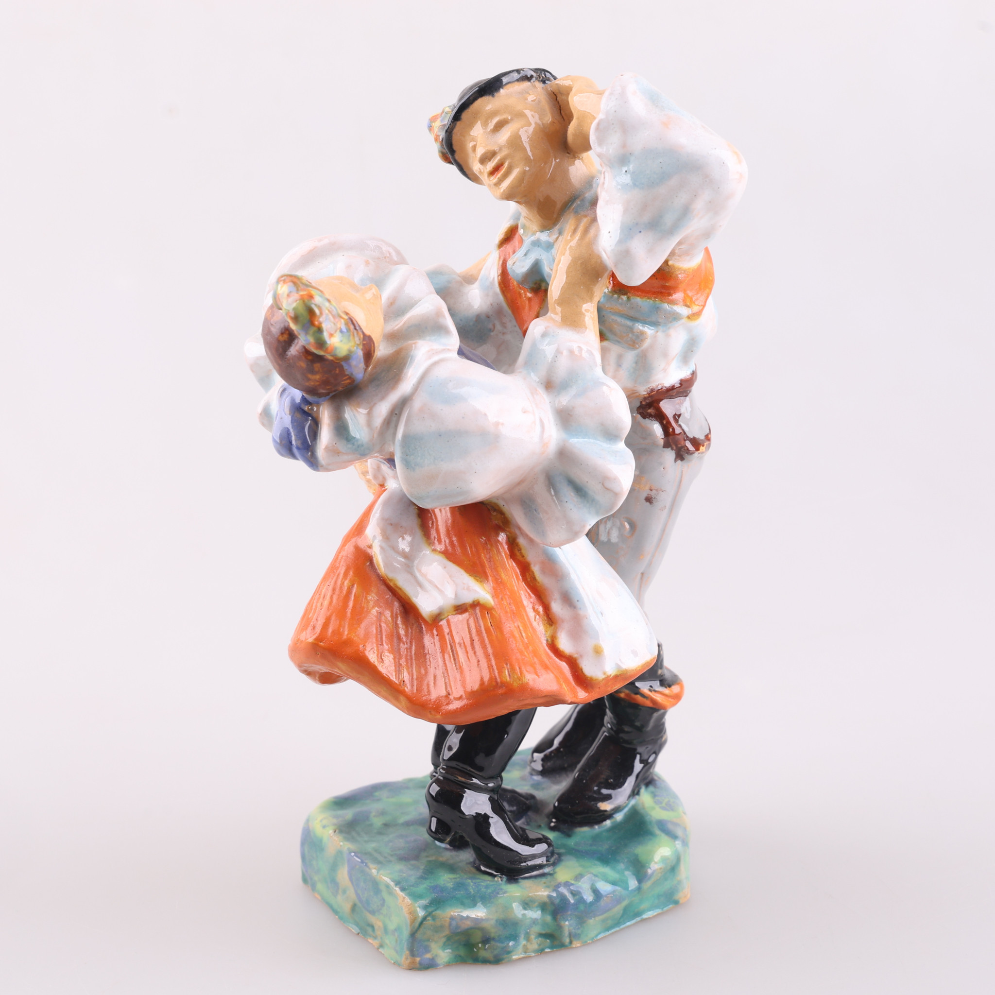 FIGURIN, handmålad, möjligen Jan Kutálek, 1900-talet första hälft.