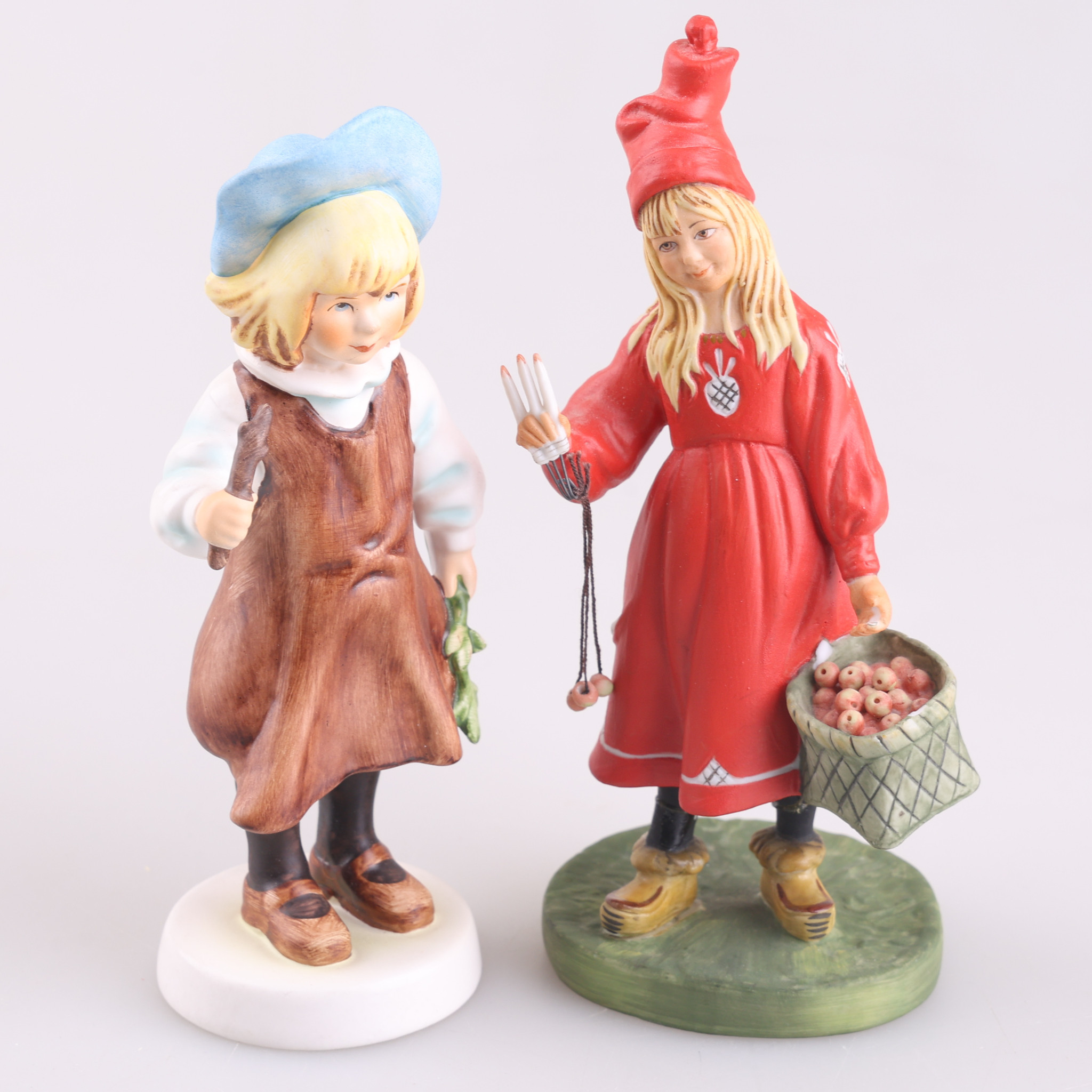 FIGURINER, 2 st, Carl Larsson, 1900-talet andra hälft.