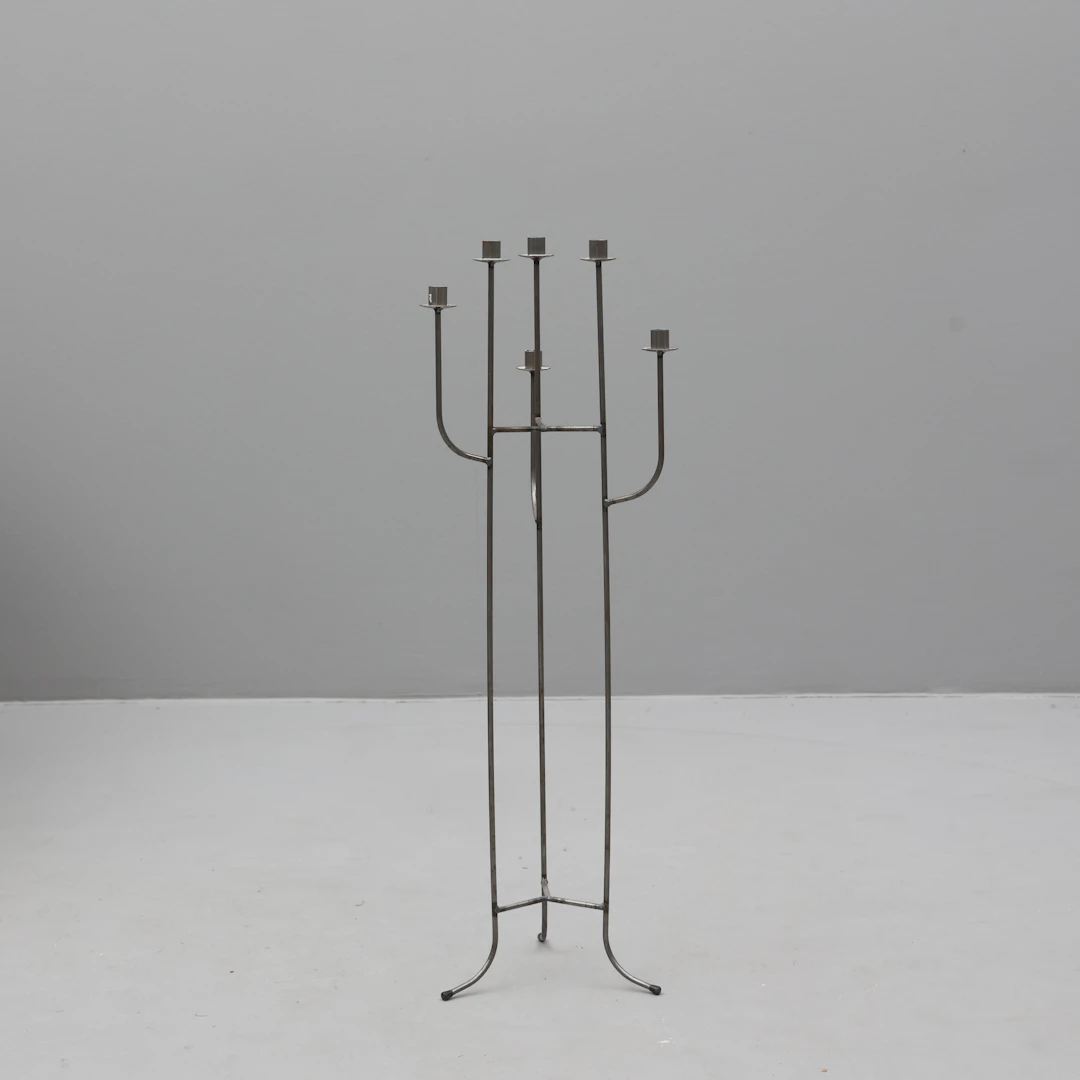 GOLVLJUSSTAKE, för 6 ljus, metall.