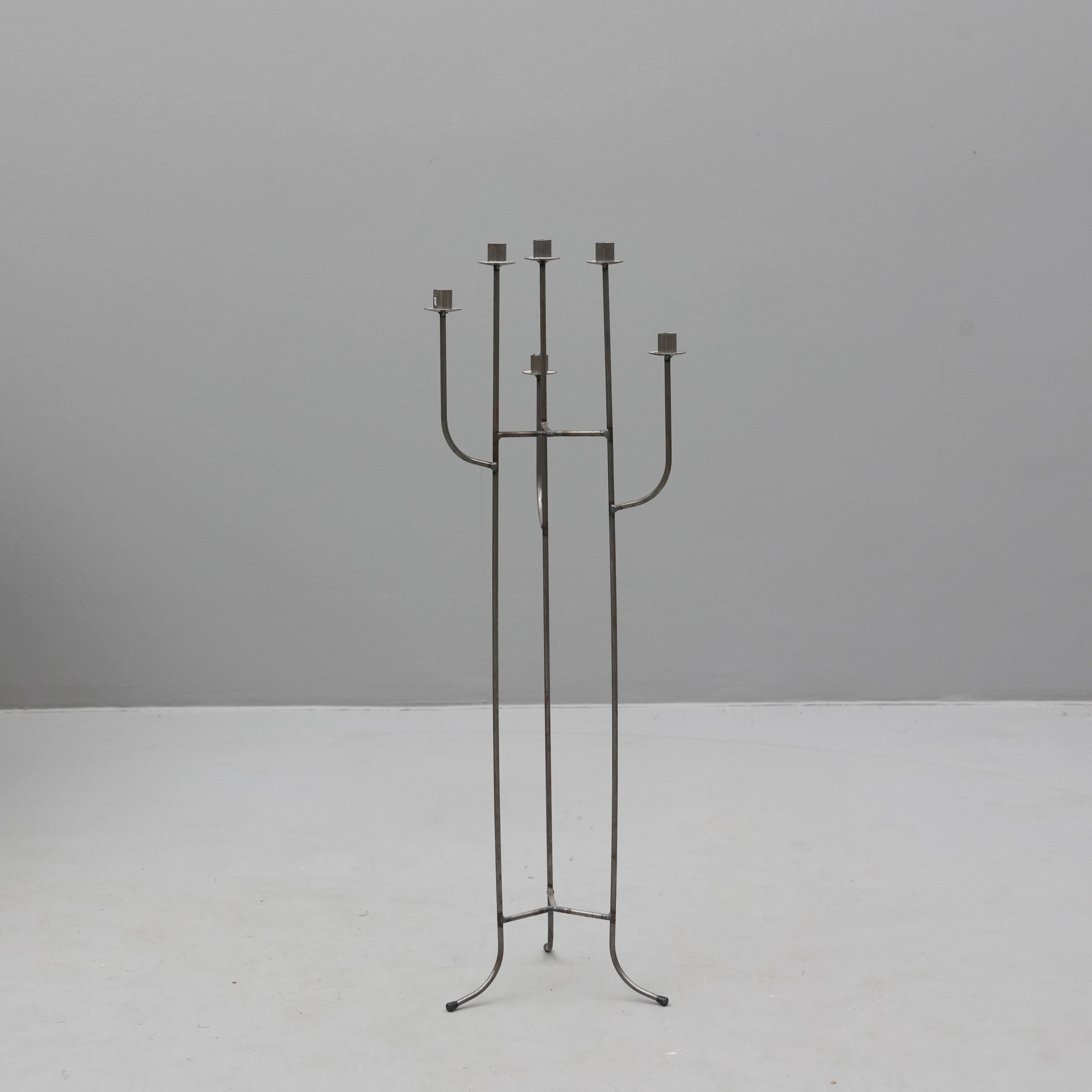 GOLVLJUSSTAKE, för 6 ljus, metall.