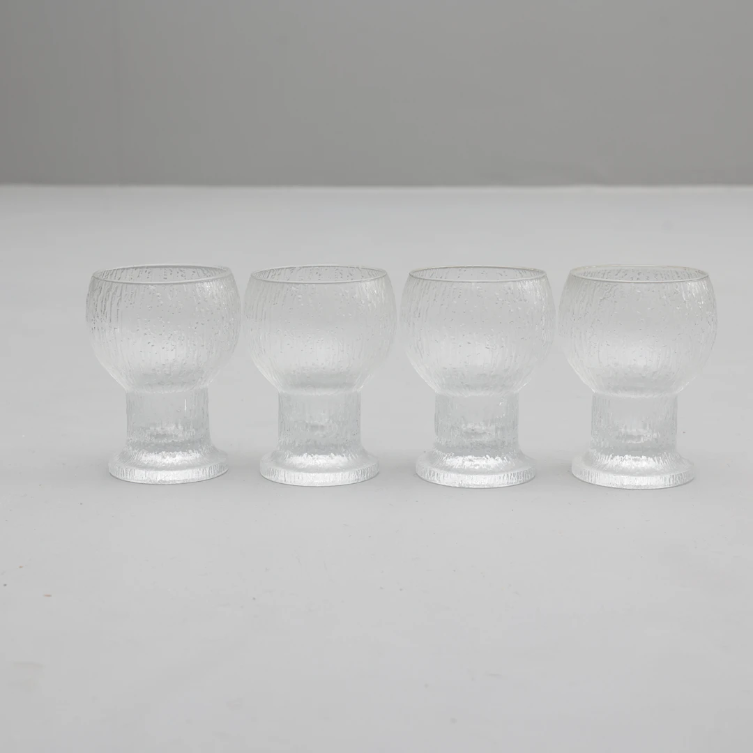 TIMO SARPANEVA. ölglas, "Kekkerit", 4 stycken, Iittala ,Finland.
