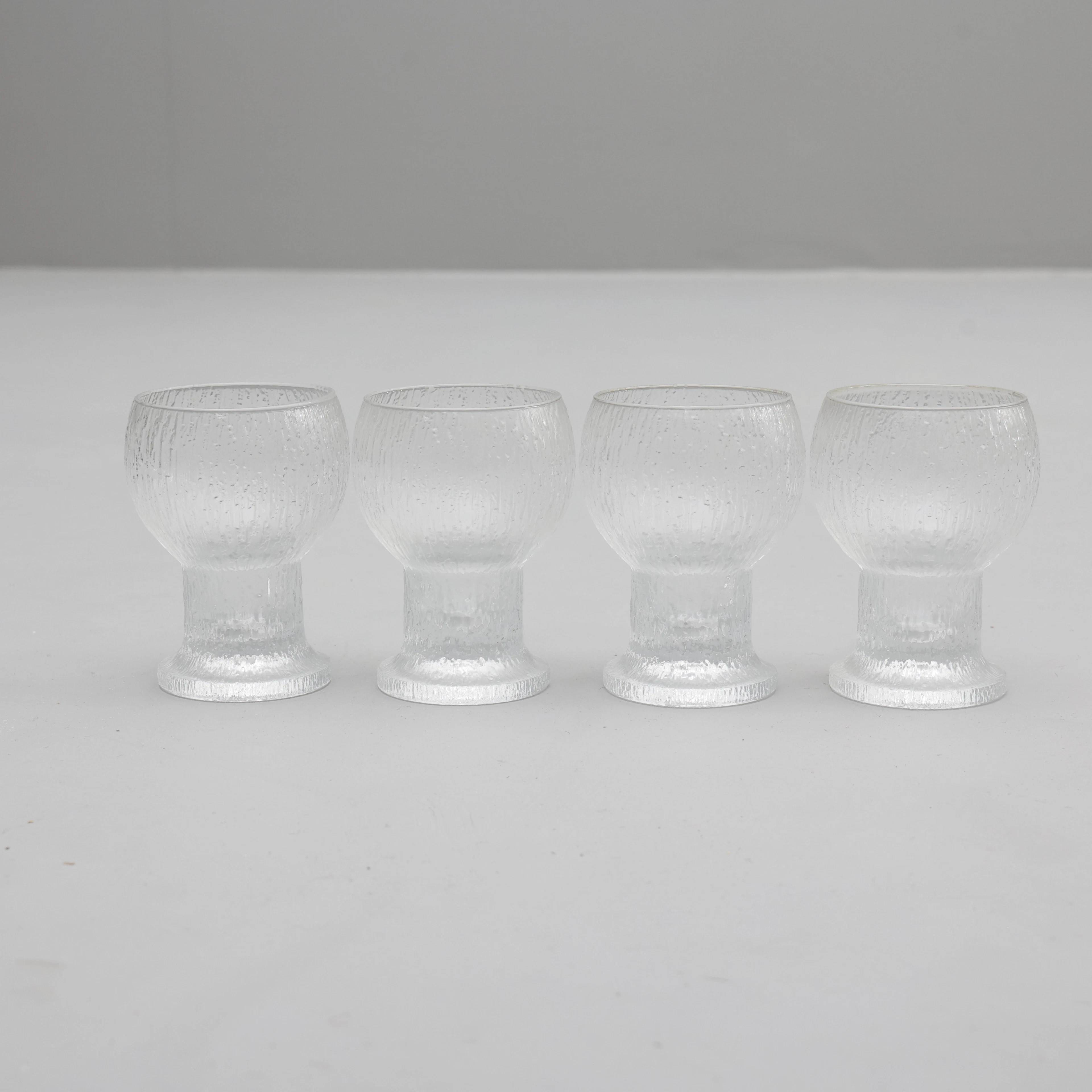 TIMO SARPANEVA. ölglas, "Kekkerit", 4 stycken, Iittala ,Finland.
