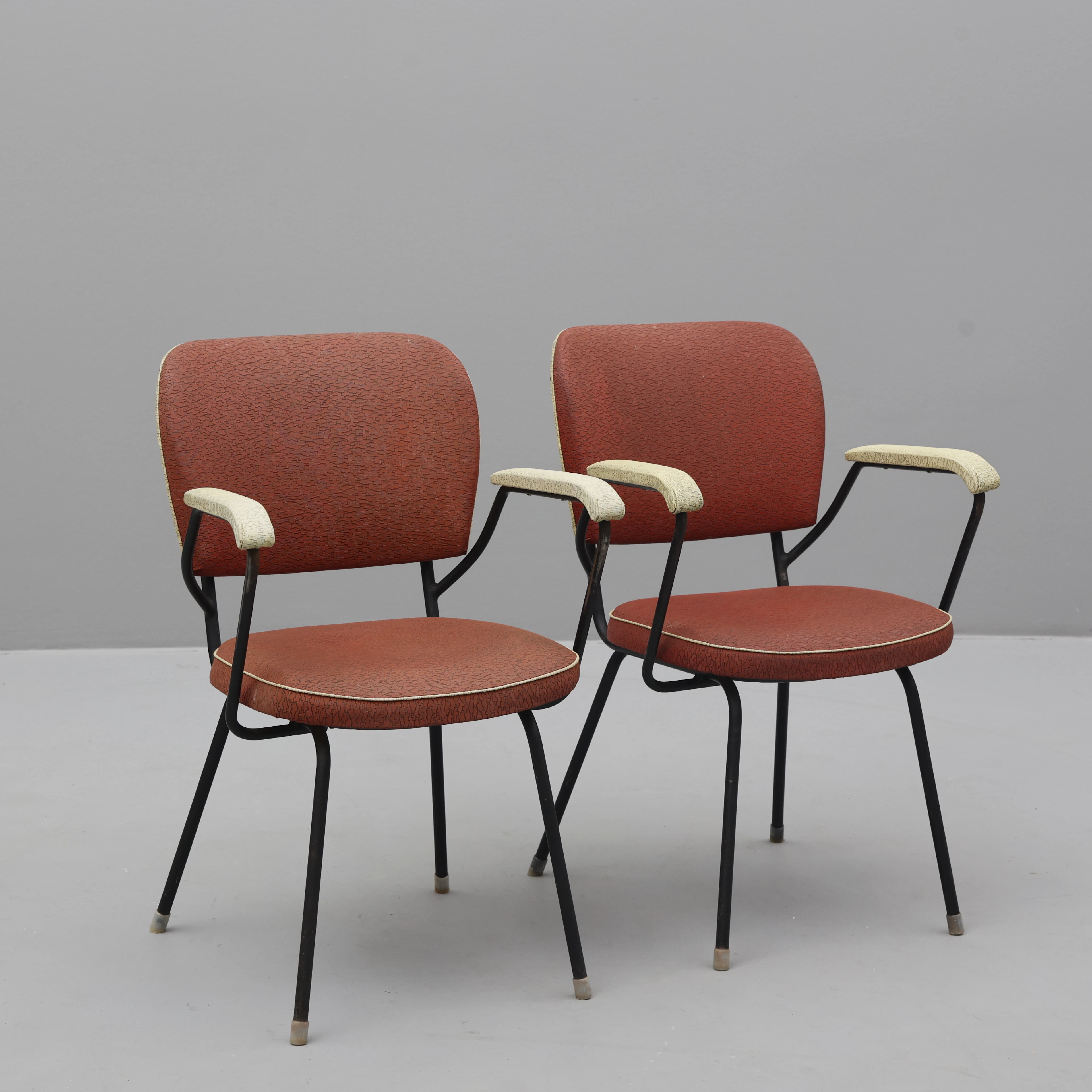 KARMSTOLAR; ett par, 1950/60-tal.