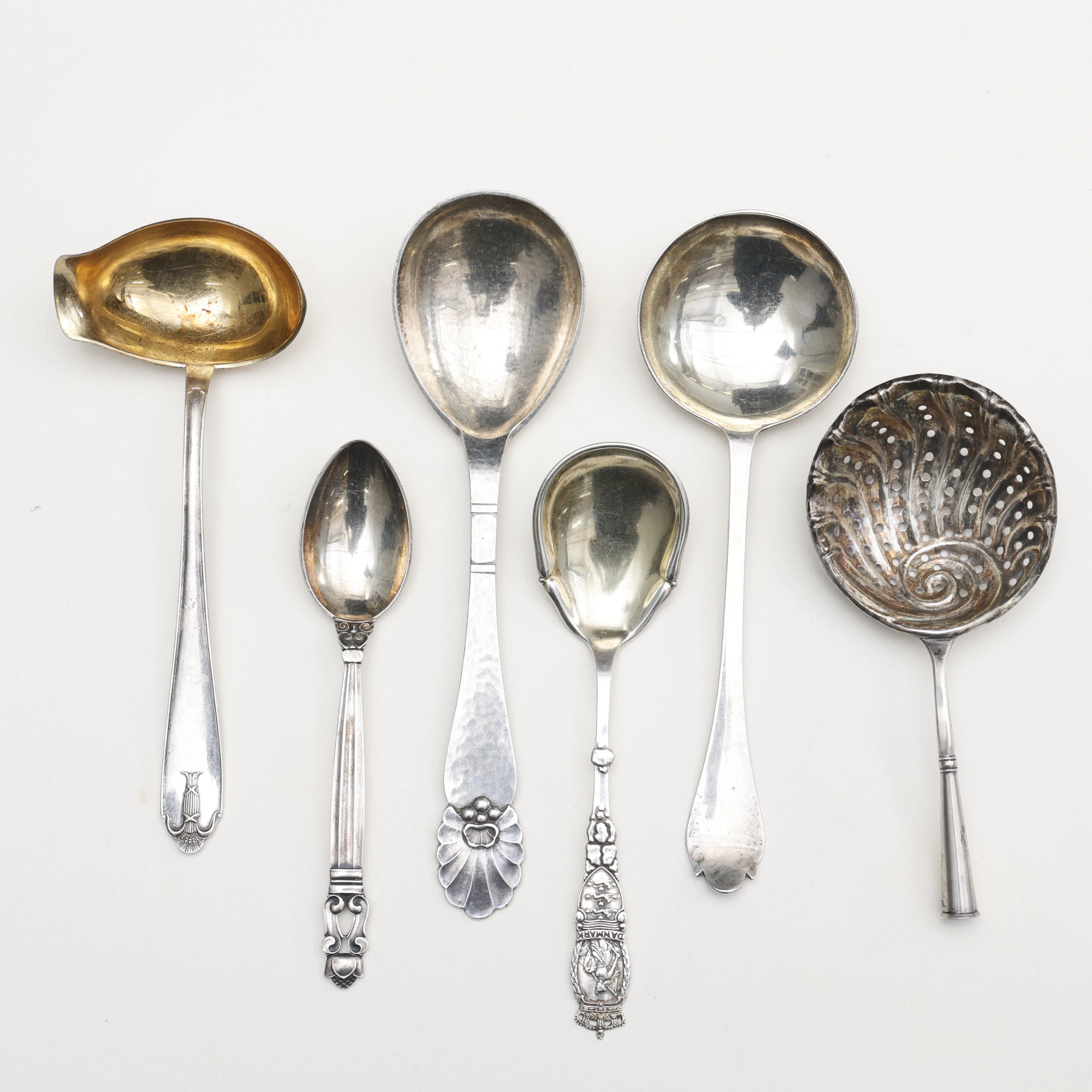 SILVERSKEDAR, 6 stycken, ca 227 gram.