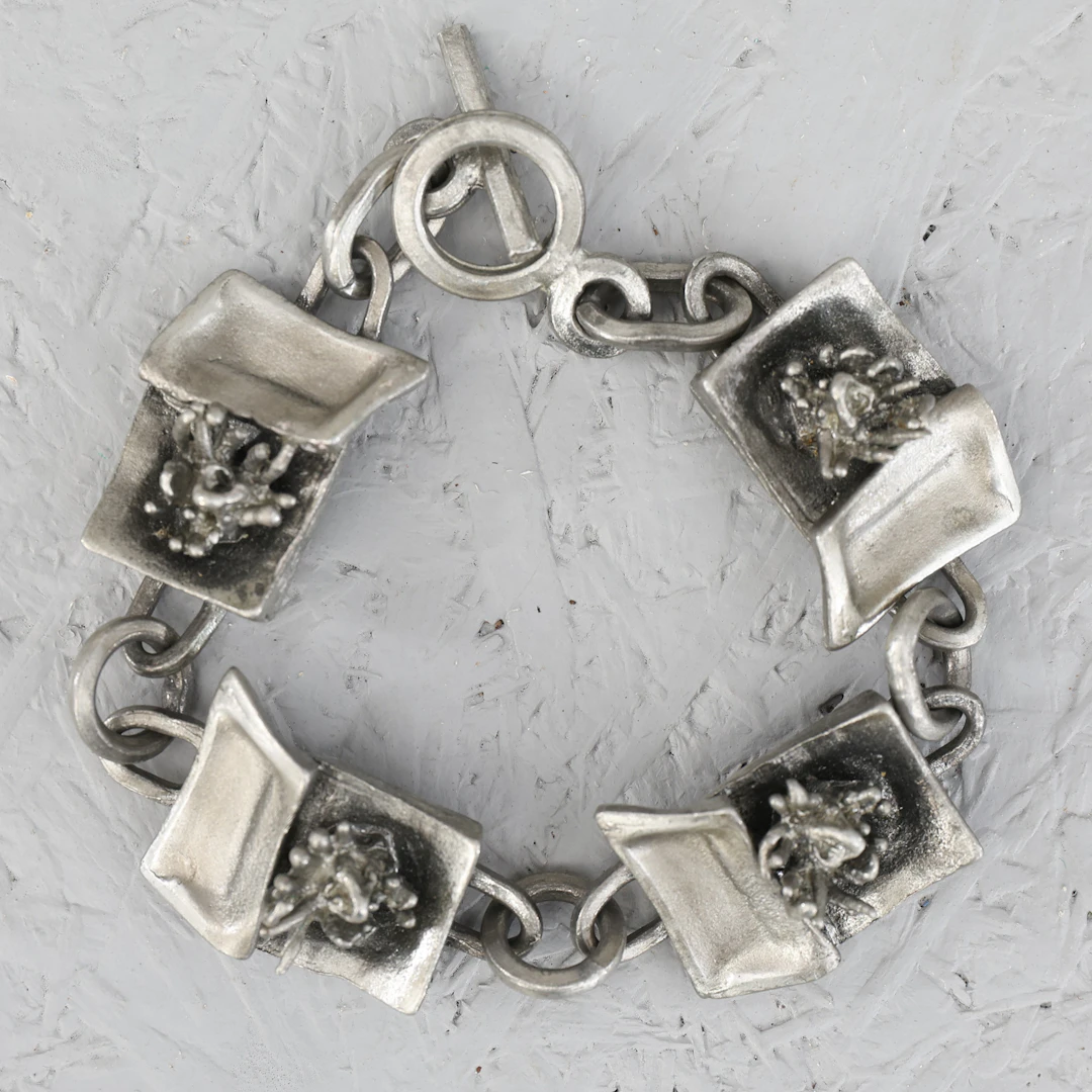 ARMBAND, tenn, Lysgaard design, Danmark, 1970-tal.