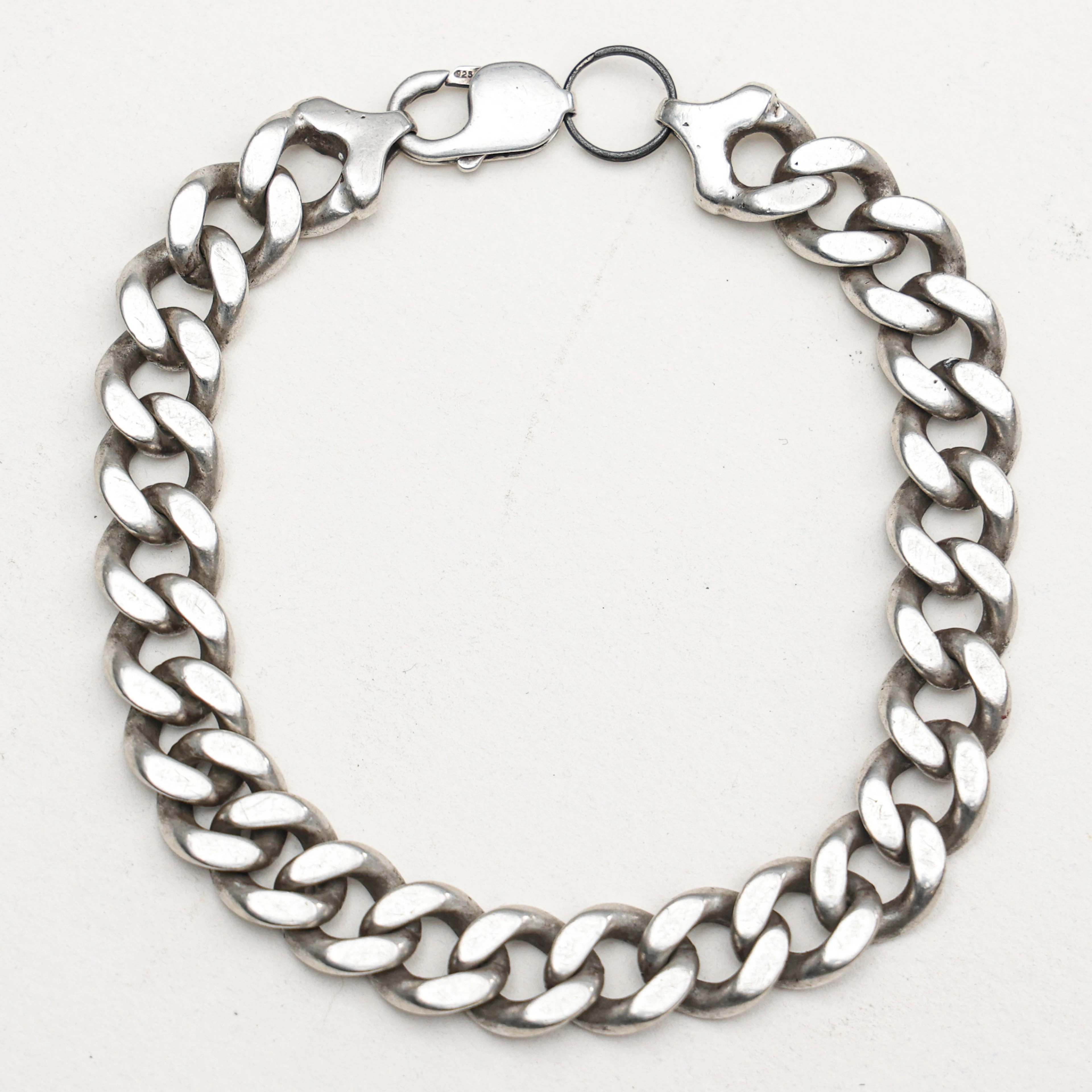 ARMBAND, sterlingsilver , pansarlänk, vikt 52,9 gram.