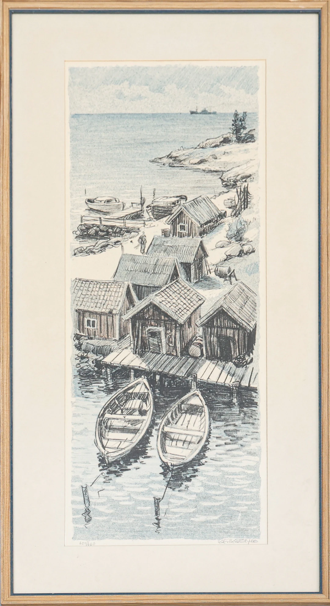 ROLF ERIKSSON. Litografi, numrerad 601/660, signerad.