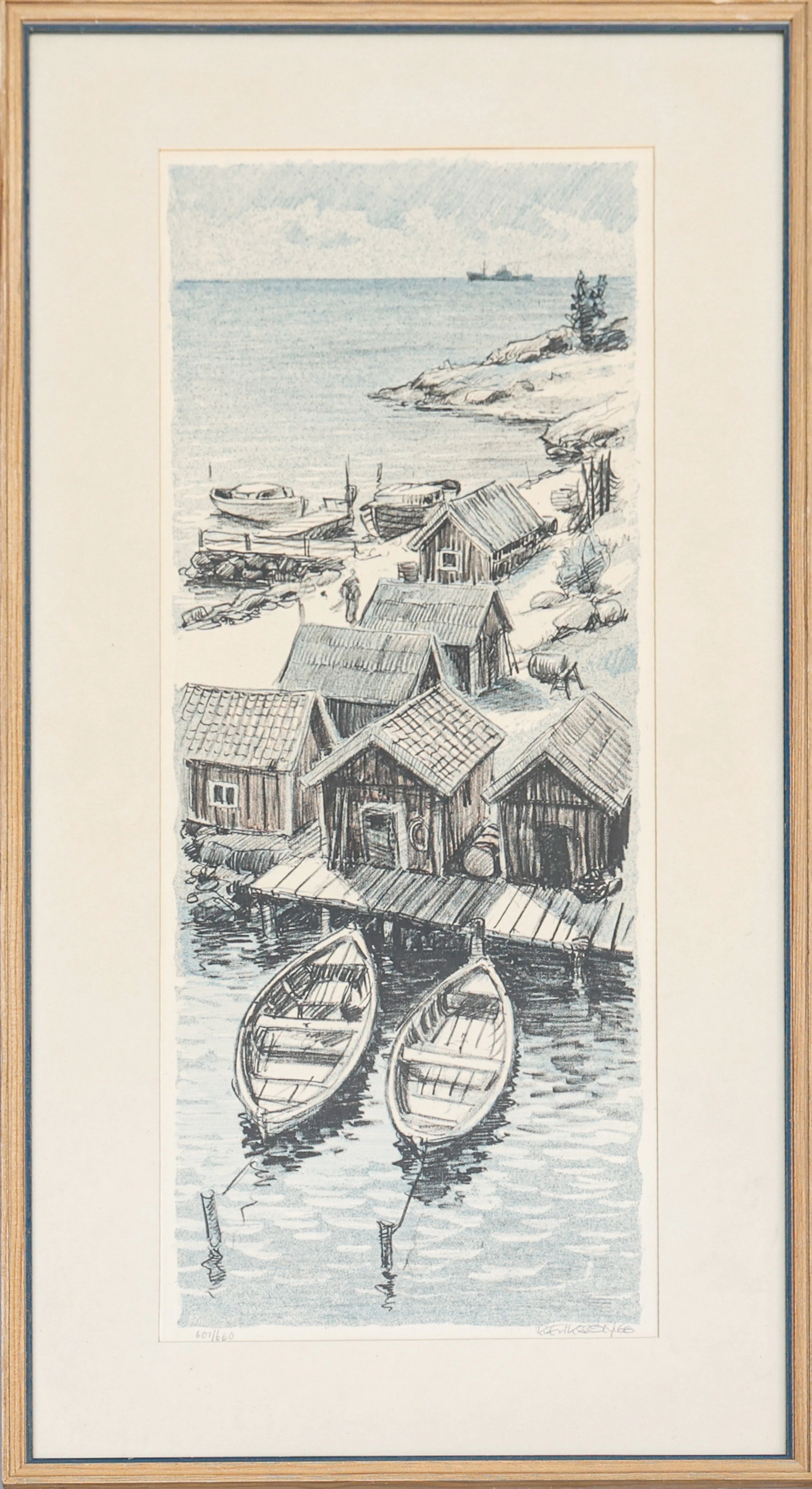 ROLF ERIKSSON. Litografi, numrerad 601/660, signerad.