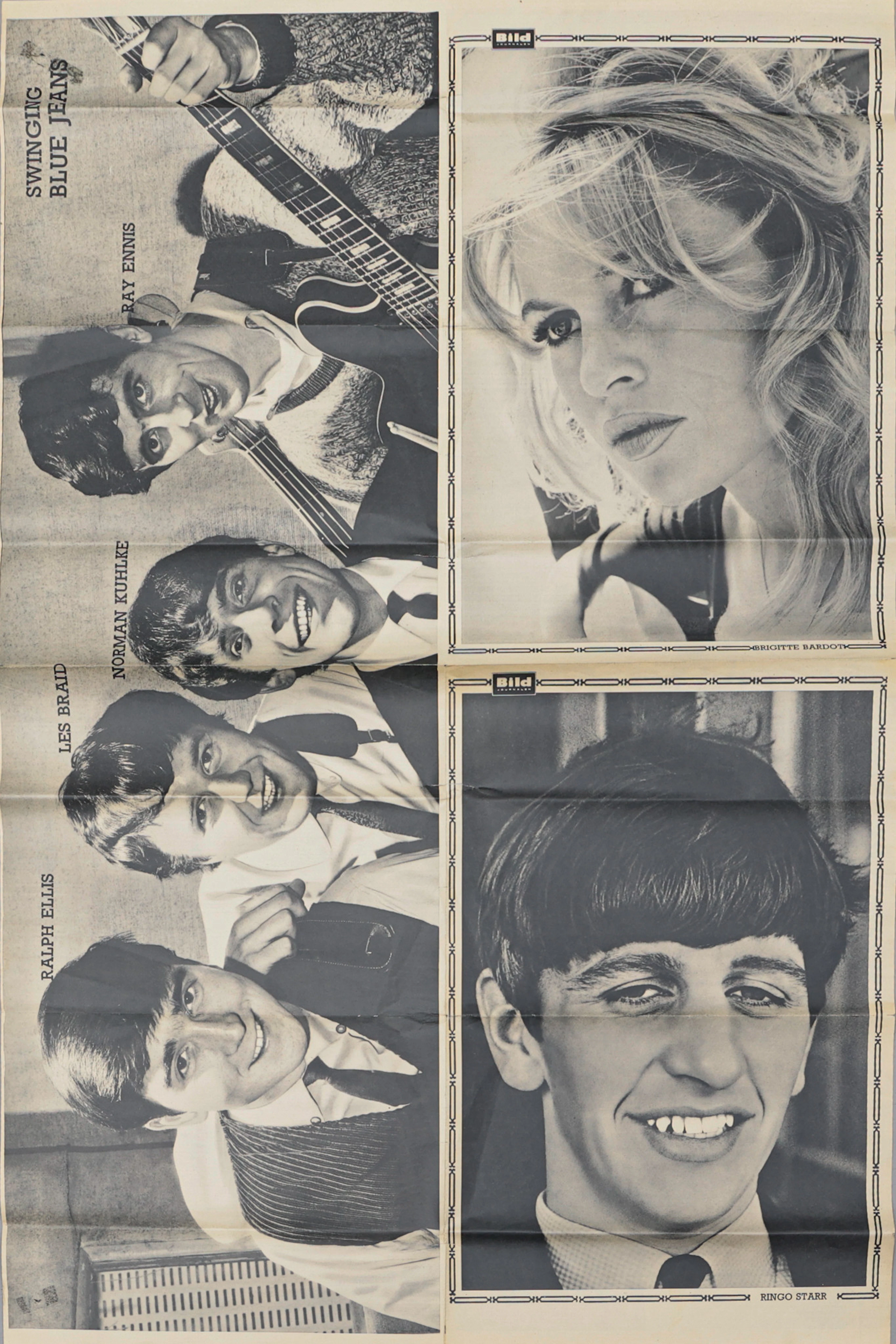 AFFISCH, " Bild-journalens " elefantbild, 1960-tal.