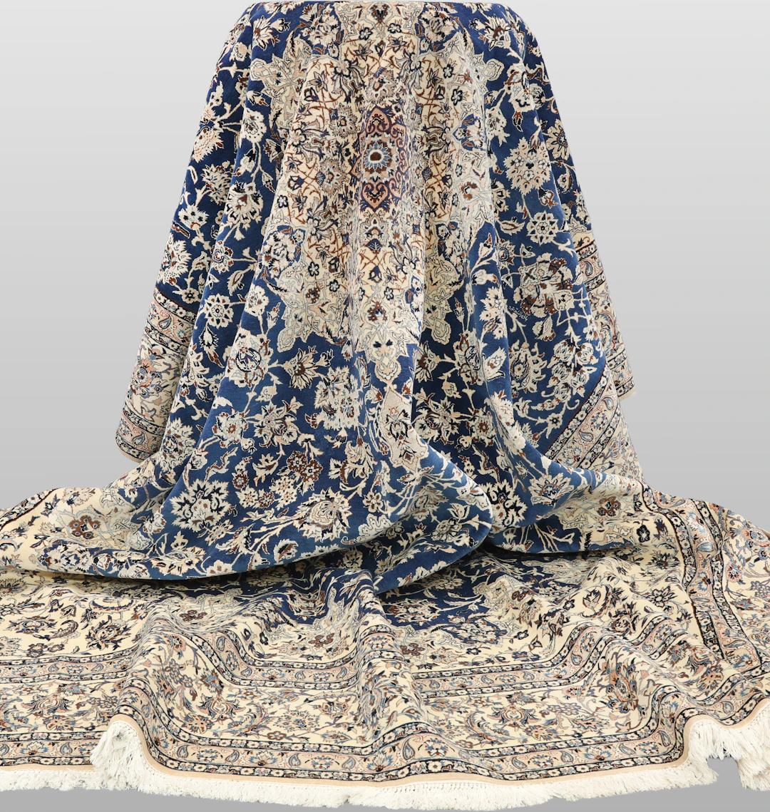 MATTA. Äldre Nain part silk s.k 6LAA ca 1.000.000 knutar / kvm, 450 x 304 cm.