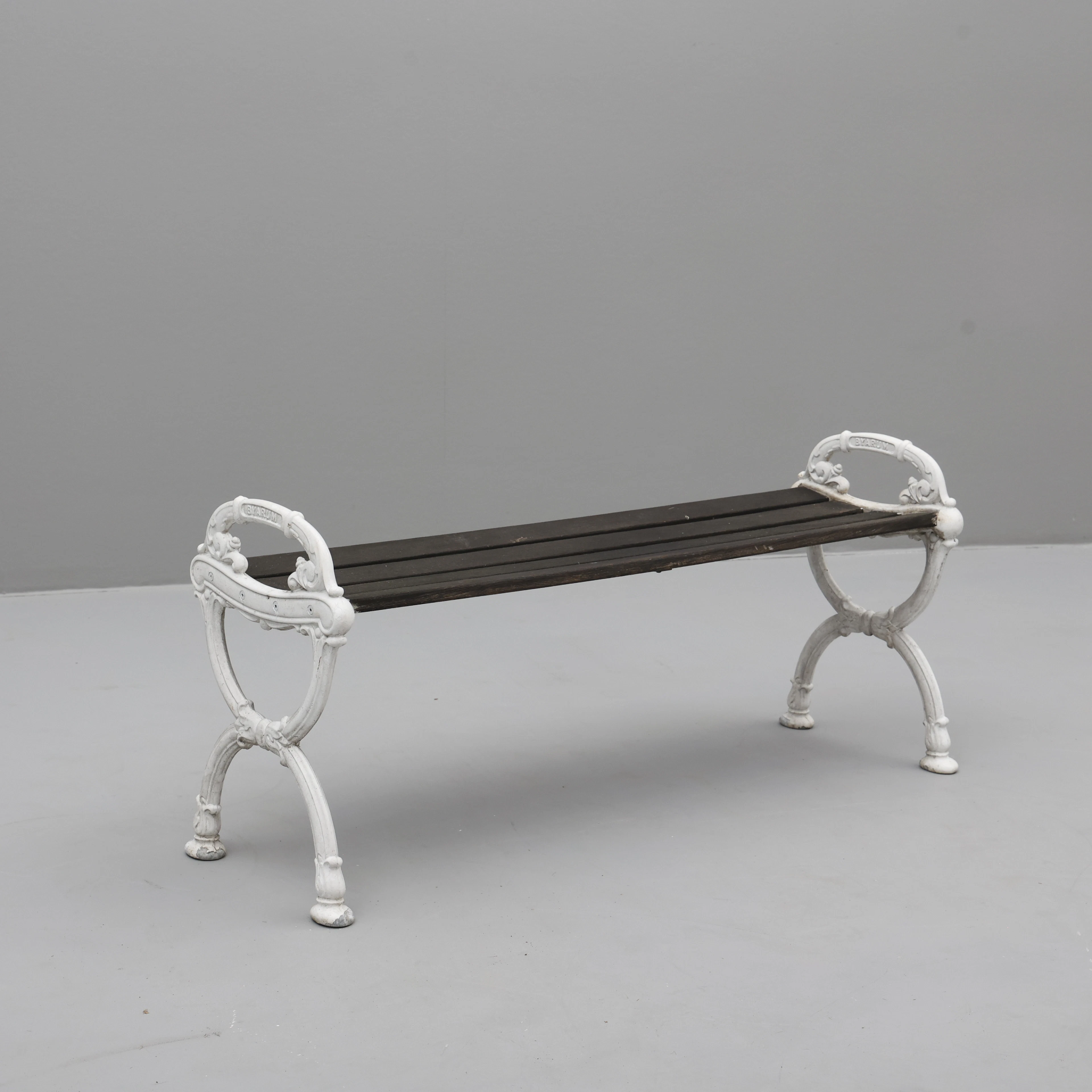 TRÄDGÅRDSBÄNK, aluminium, Byarum.
