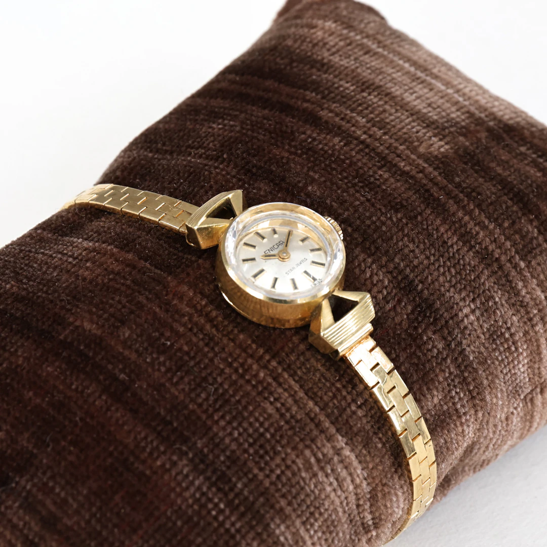 ARMBANDSUR, dam, Enicar, 18 karat guld.