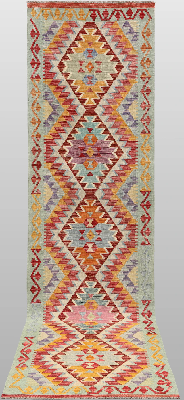 MATTA. Kelim klassisk design gallerimodell, 299 x 77 cm.