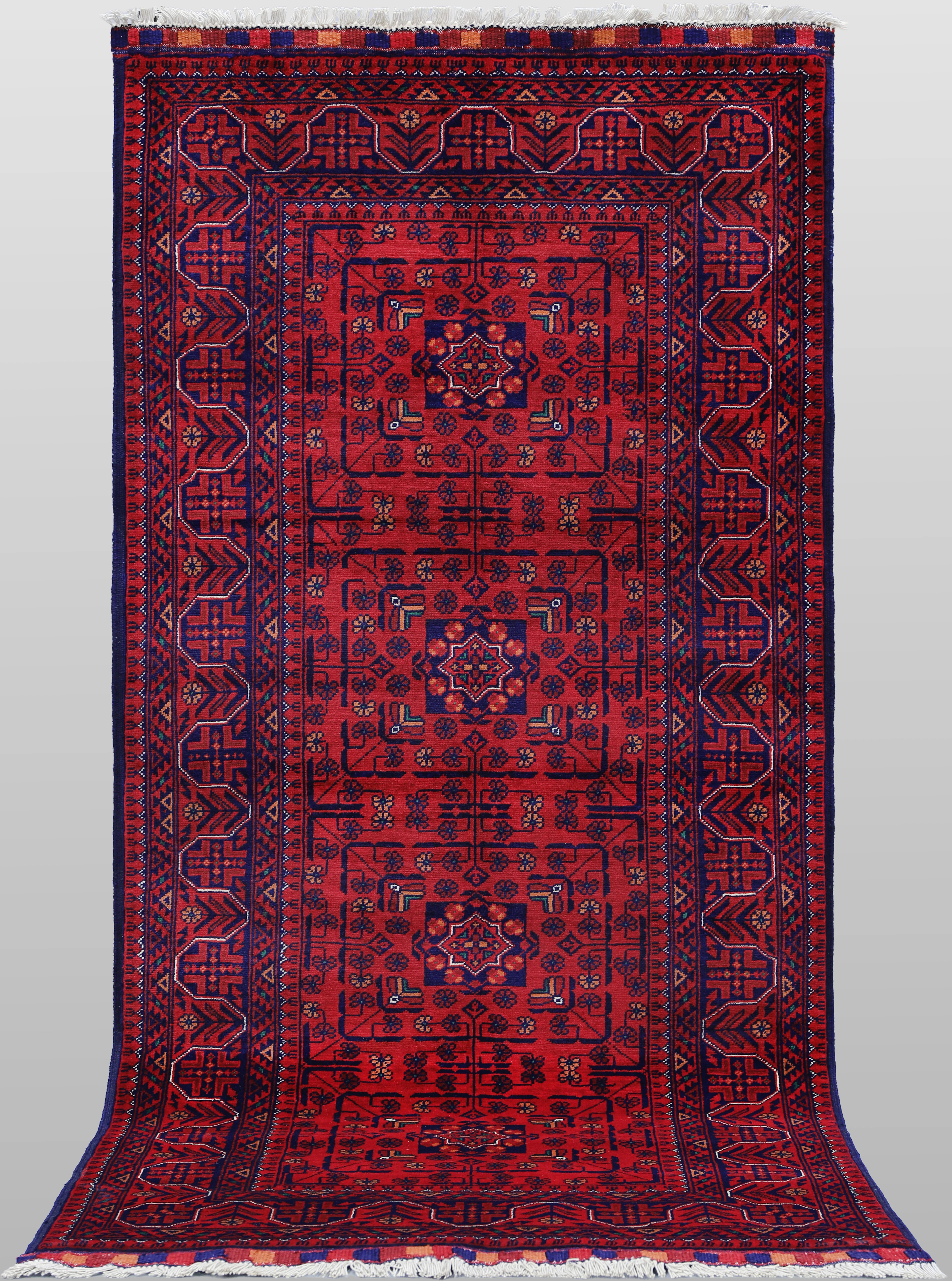 MATTA. Afghan fine, 198 x 94 cm.