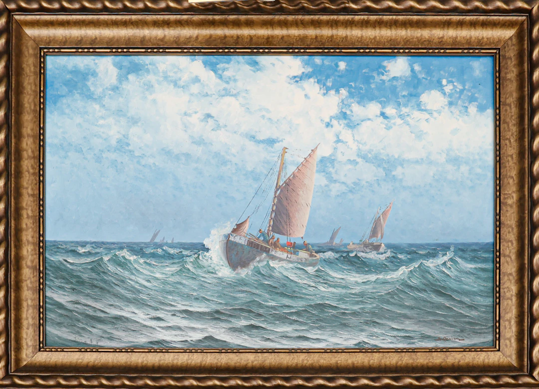 JOHAN OSSIAN-ANDERSSON. Olja på duk, signerad.