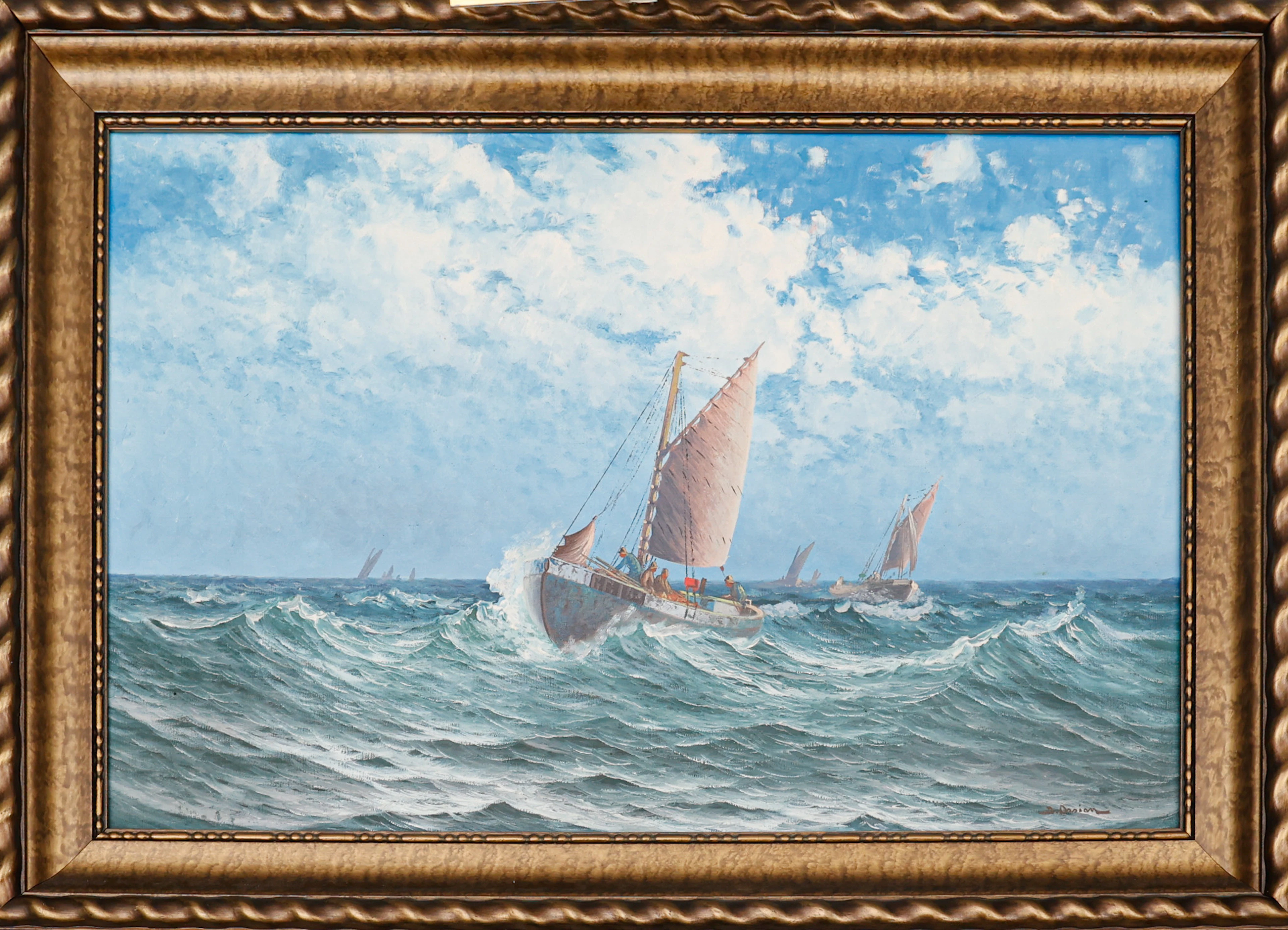 JOHAN OSSIAN-ANDERSSON. Olja på duk, signerad.