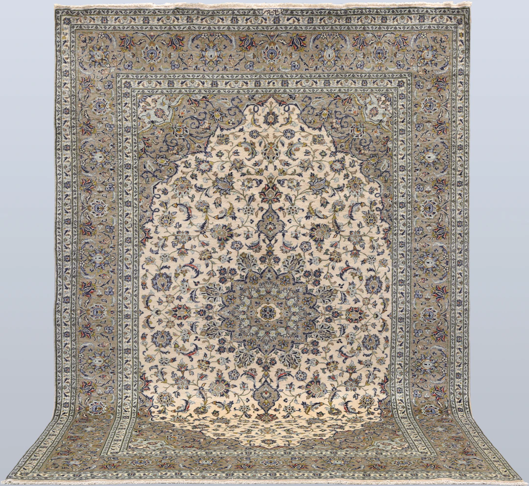 MATTA. Ljus Keshan, signerad, fine, korkull, 300 x 206 cm.