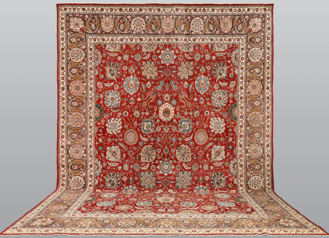 MATTA. Täbriz patinerad, signerad "Javan - Amir Khiz", 485 x 343 cm.