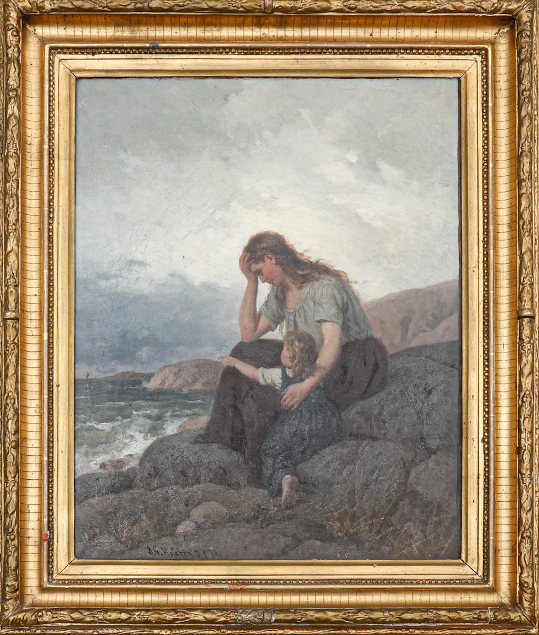 AXEL GILLIS HAFSTRÖM (1841-1909). Olja på duk, signerad samt daterad.