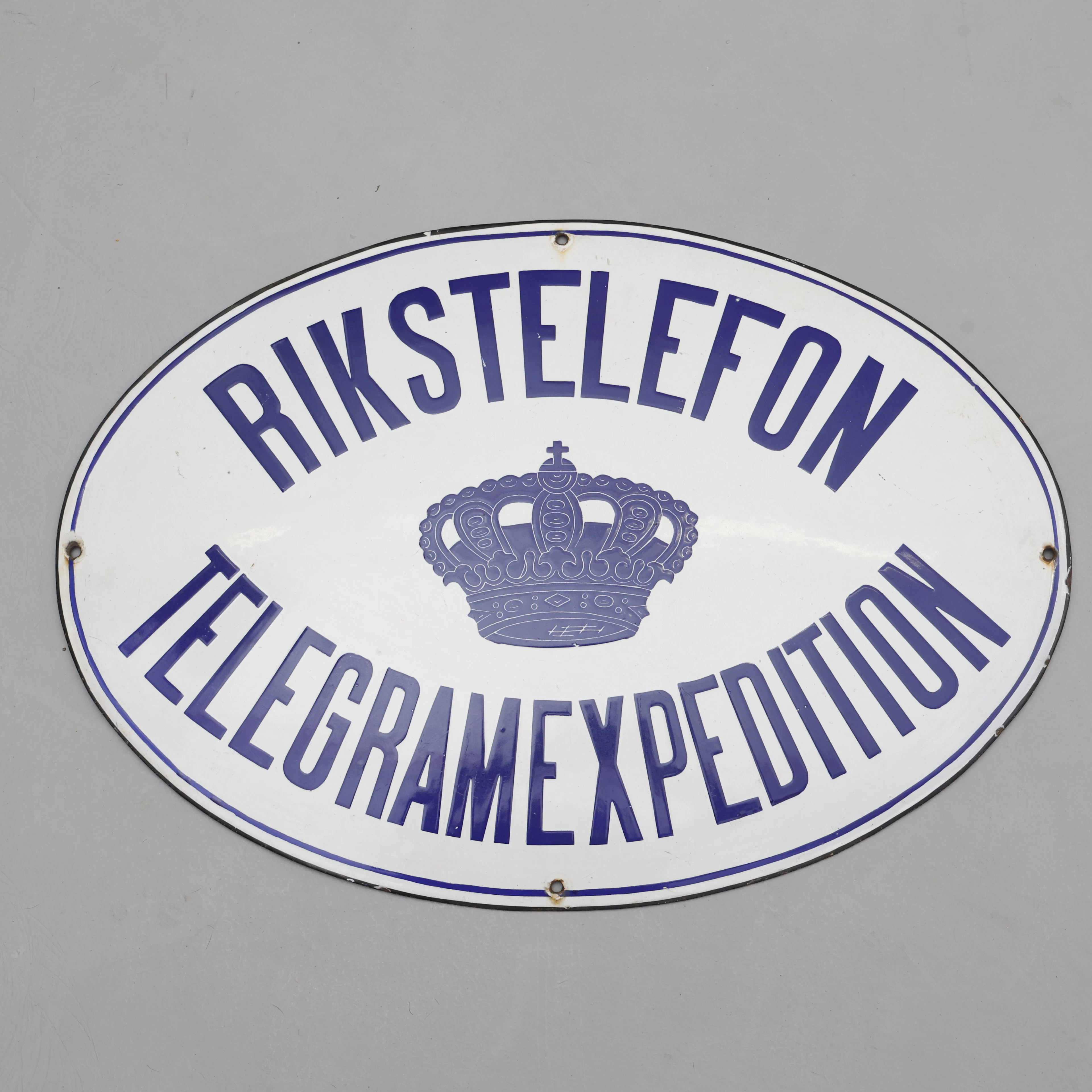 EMALJSKYLT, "Rikstelefon Telegramexpedition", 1900-tal.