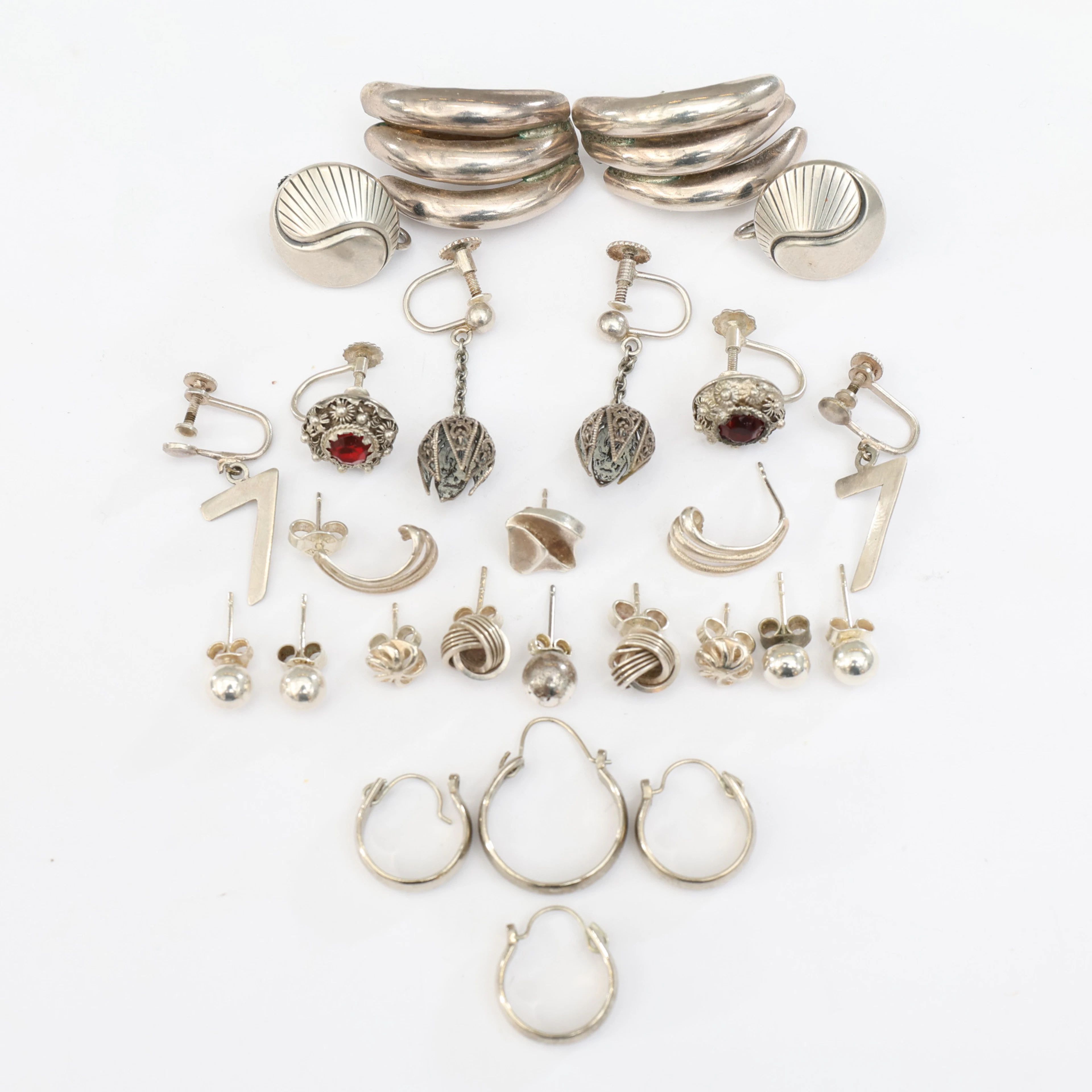ÖRHÄNGEN, silver, parti.