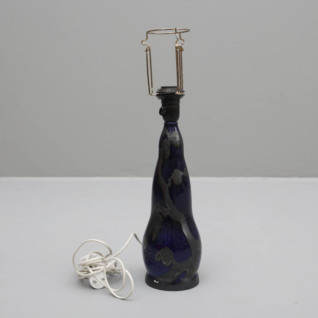 BORDSLAMPA, porslin,1900-talets första hälft.