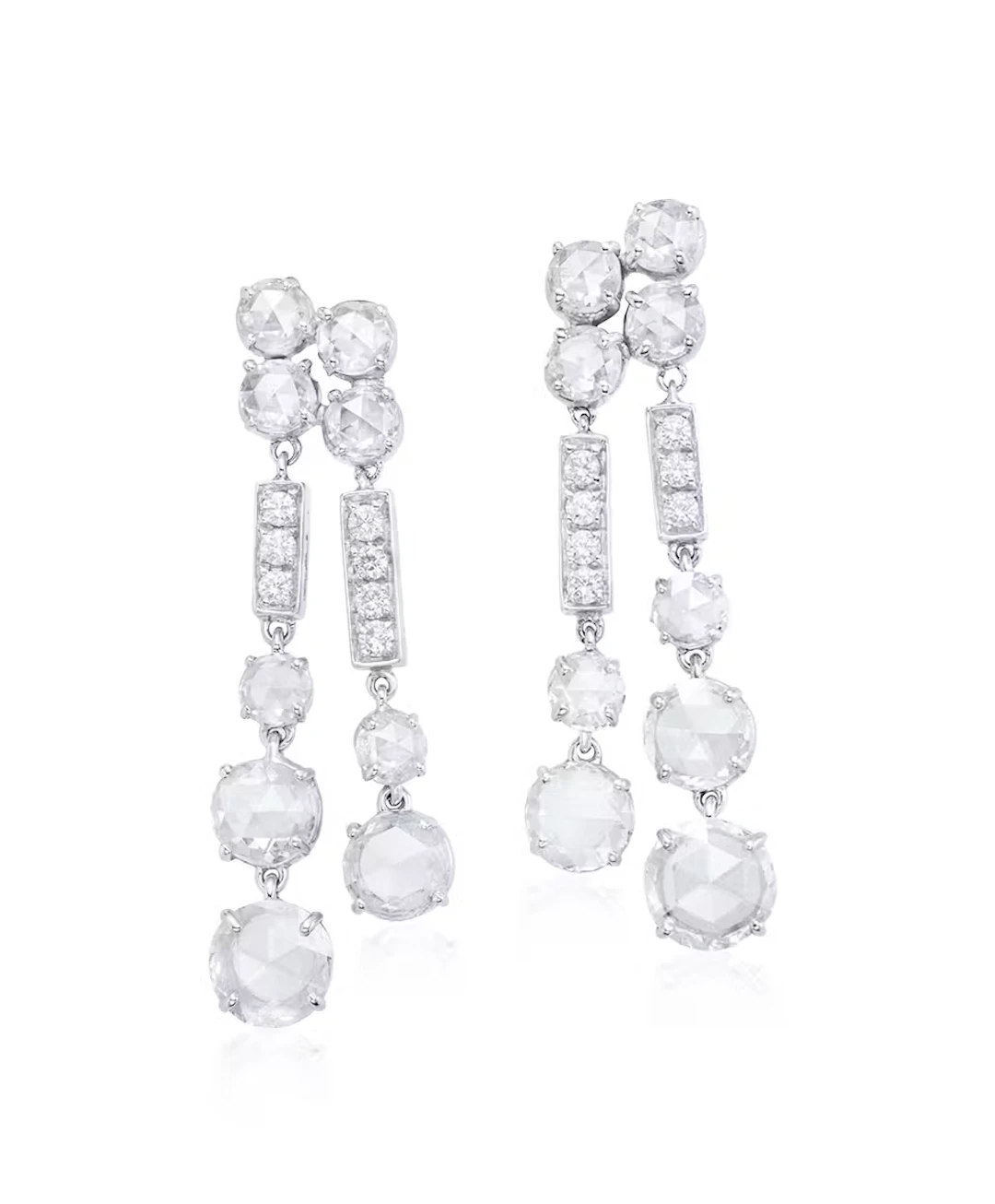 PAIR OF DIAMOND EARRINGS, BY BVLGARI