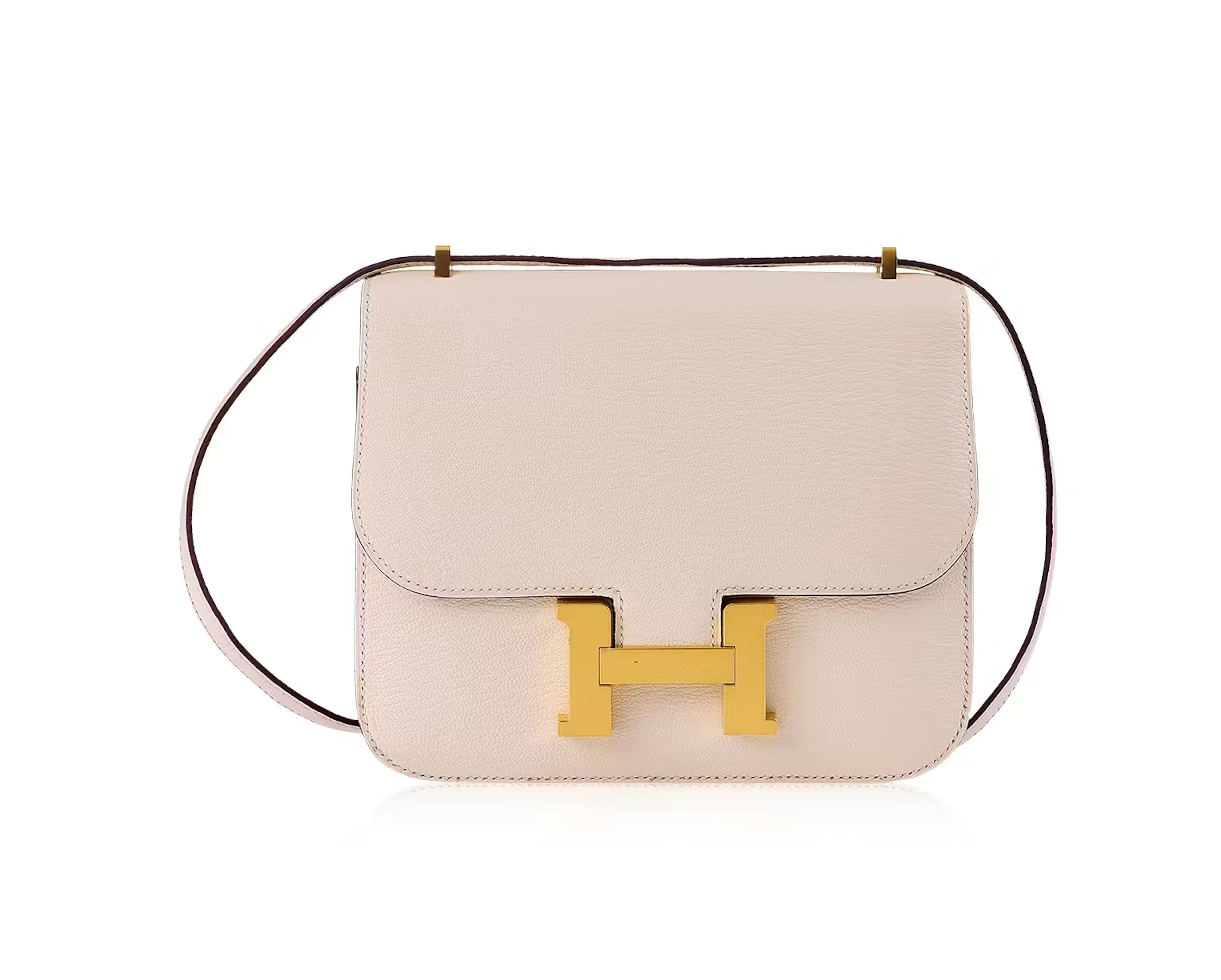 A NATA CHEVRE CONSTANCE 18 WITH GOLD HARDWARE, 2021, BY HERMÈS
