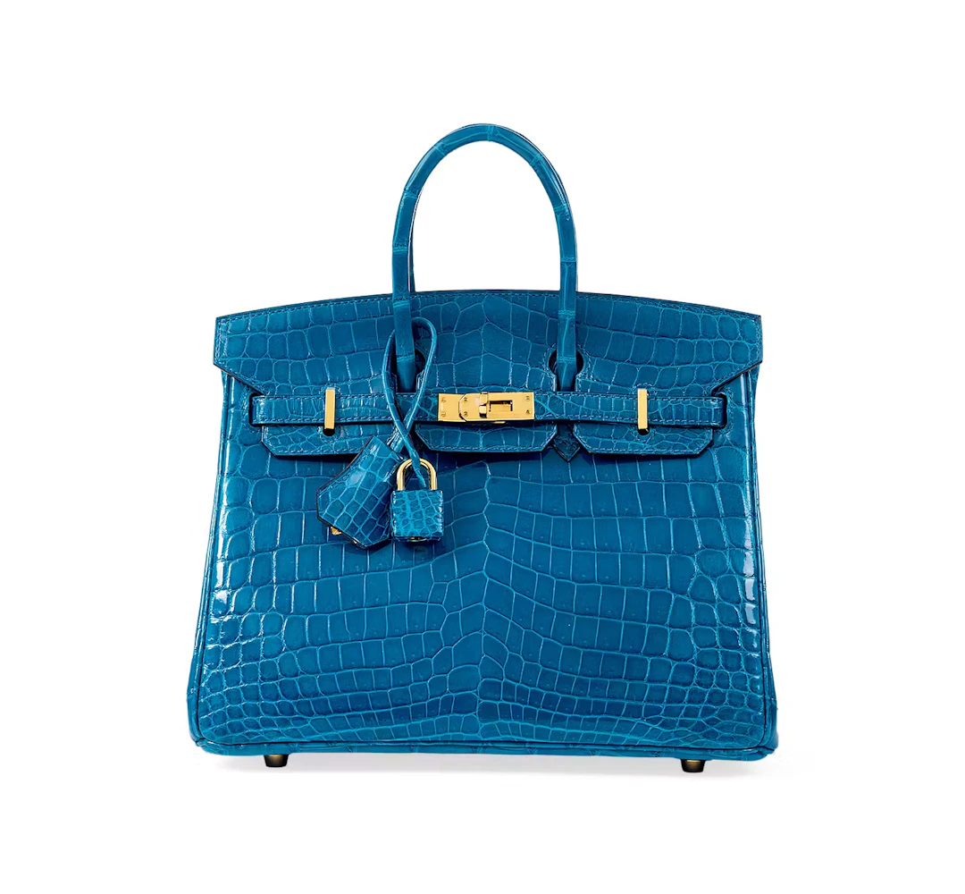 A MYKONS NILOTICUS CROCODILE BIRKIN 25 WITH GOLD HARDWARE, 2014, BY HERMÈS