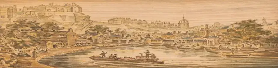 Fore-Edge painting.- Edinburgh.- Aytoun (William Edmondstoune) The