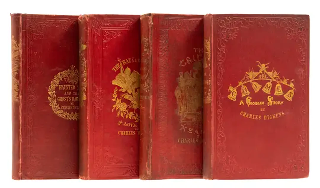 Dickens (Charles) [Christmas Books], 4 vol., 1845-48.