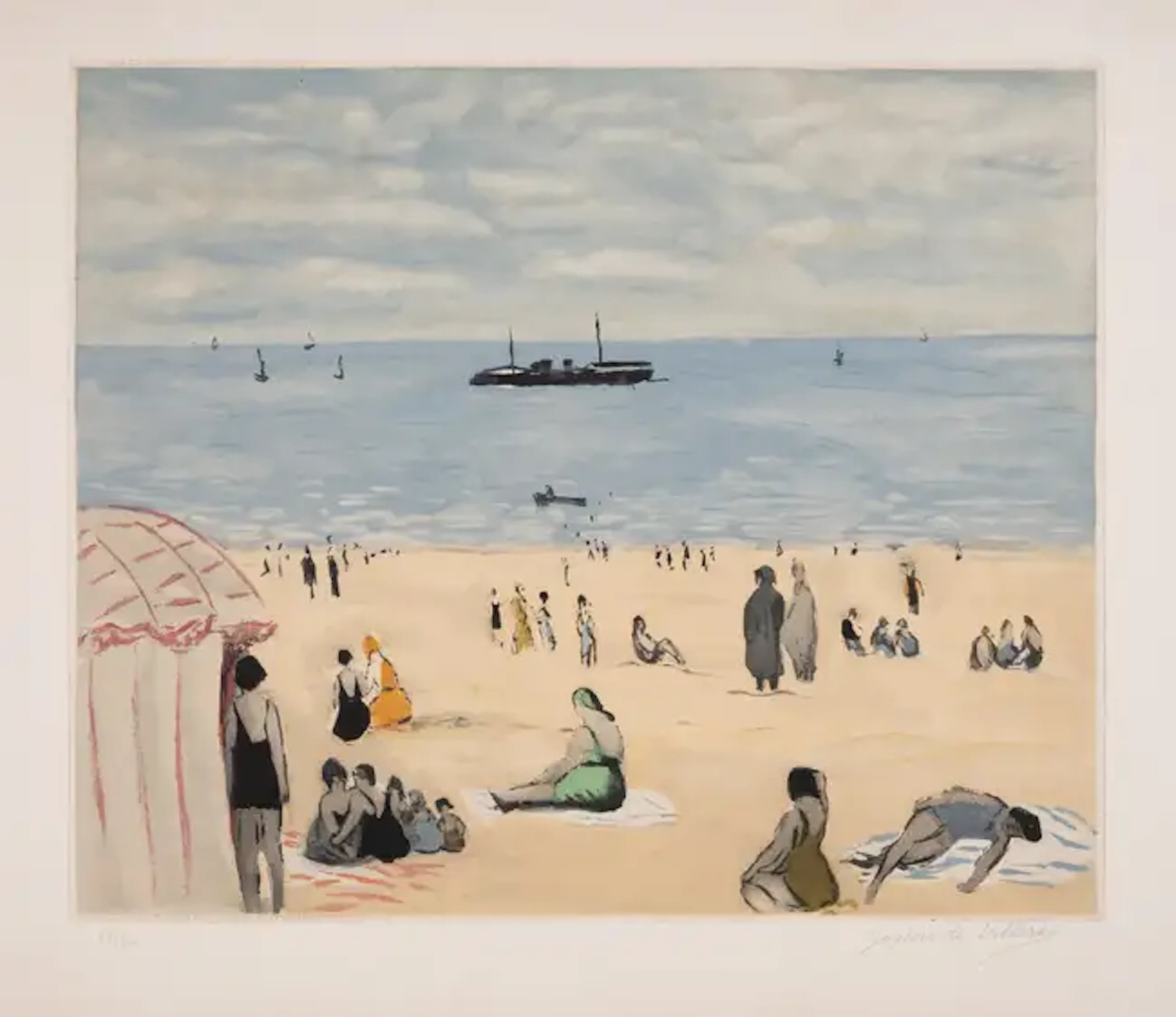 Gaston Bernheim de Villers (1870-1853) after. Jacques Villon Le Bain