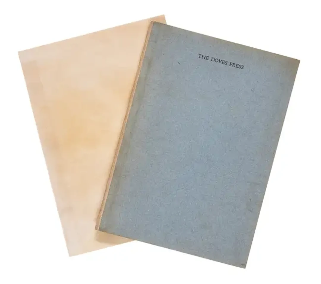 Doves Press.- Cobden-Sanderson (T.J.) Catalogue Raisonné of Books
