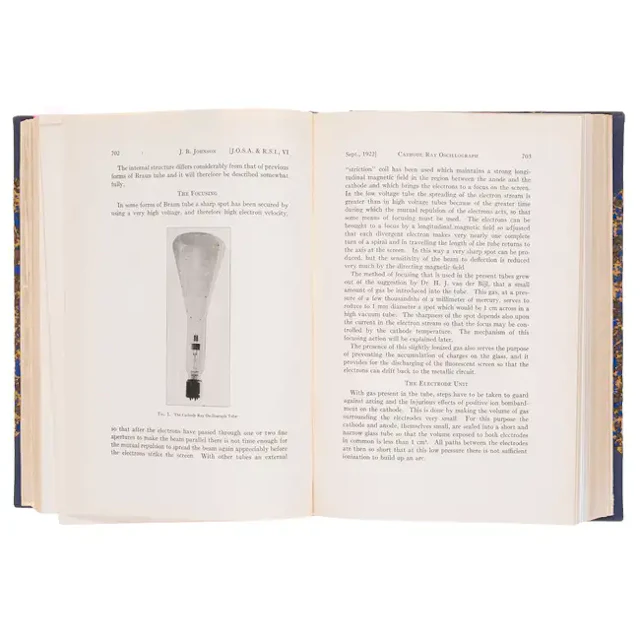 Physics.- Johnson (Johan Bertrand) "A Low Voltage Cathode Ray Oscillograph"