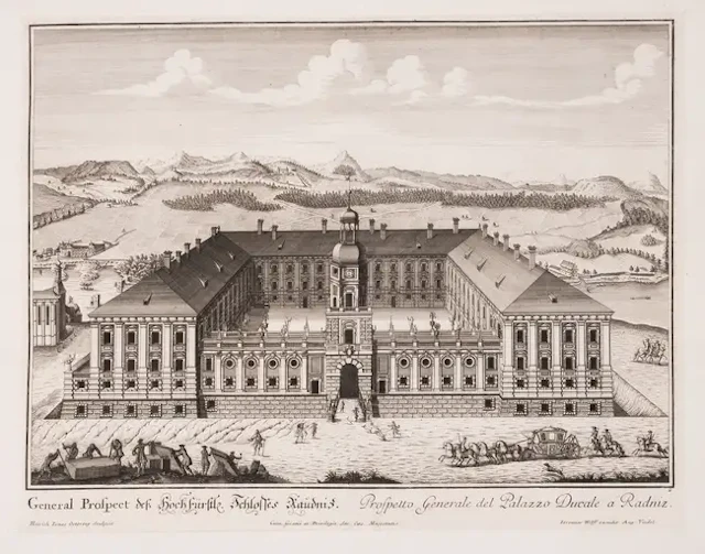 Czech Republic.- Roudnice Castle.- Wolff (Jeremias) Dem Durchleuchtigsten
