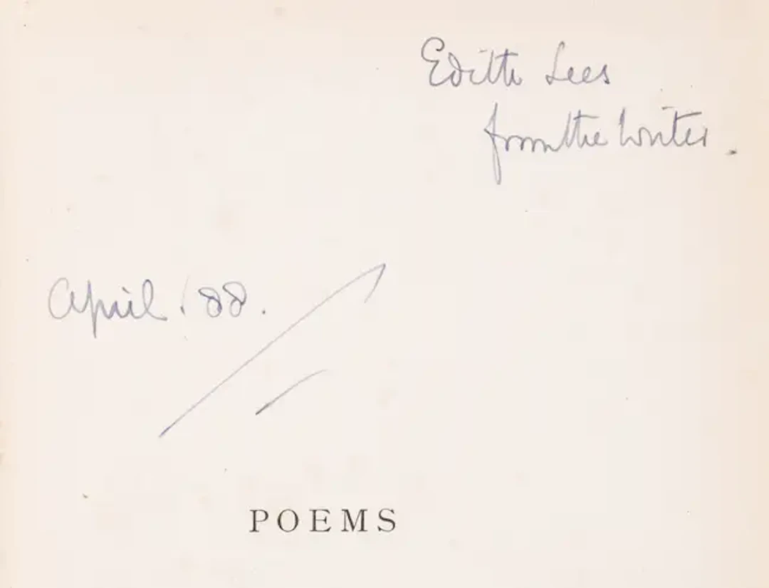 Brooke (Stopford A.) Poems, first edition, signed presentation inscription