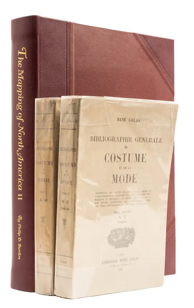 Colas (René) Bibliographie Générale du Costume et de la Mode, 2 vol.
