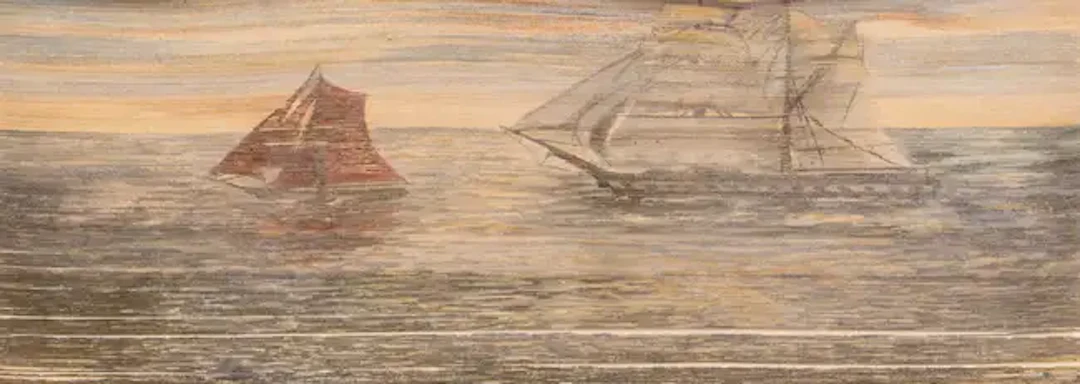 Fore-edge painting.- Masefield (John) The Collected Poems, November 1923.