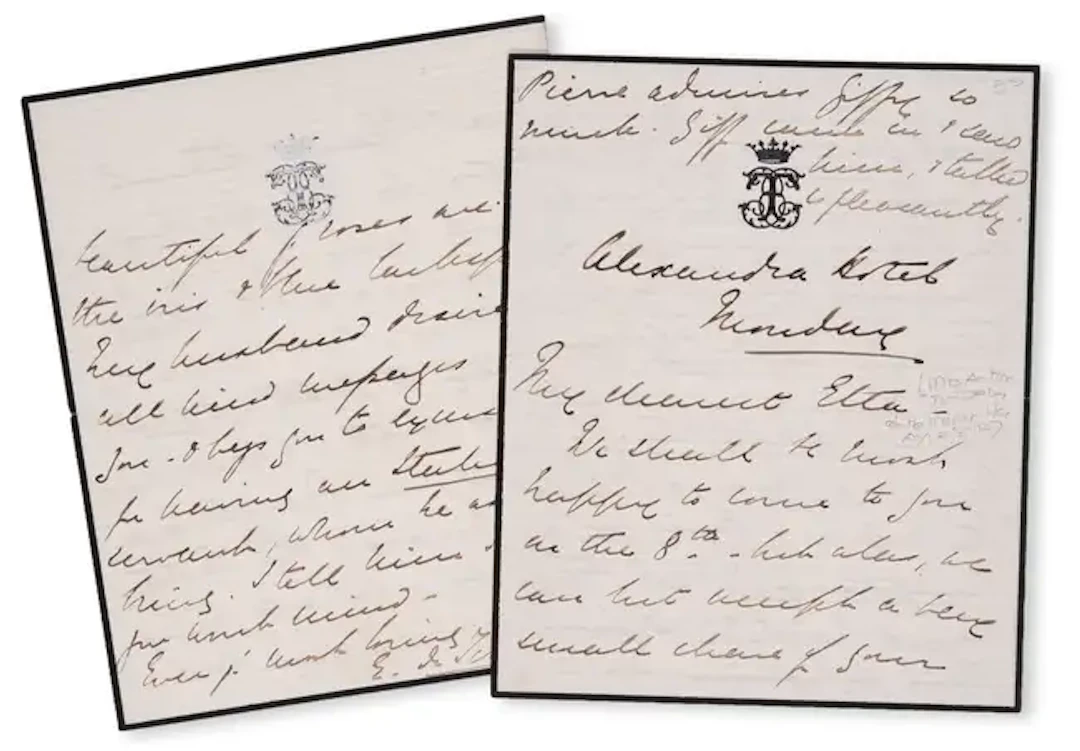 Russia.- Tchihatchef (E.) Autograph Letter signed to Henrietta Acton