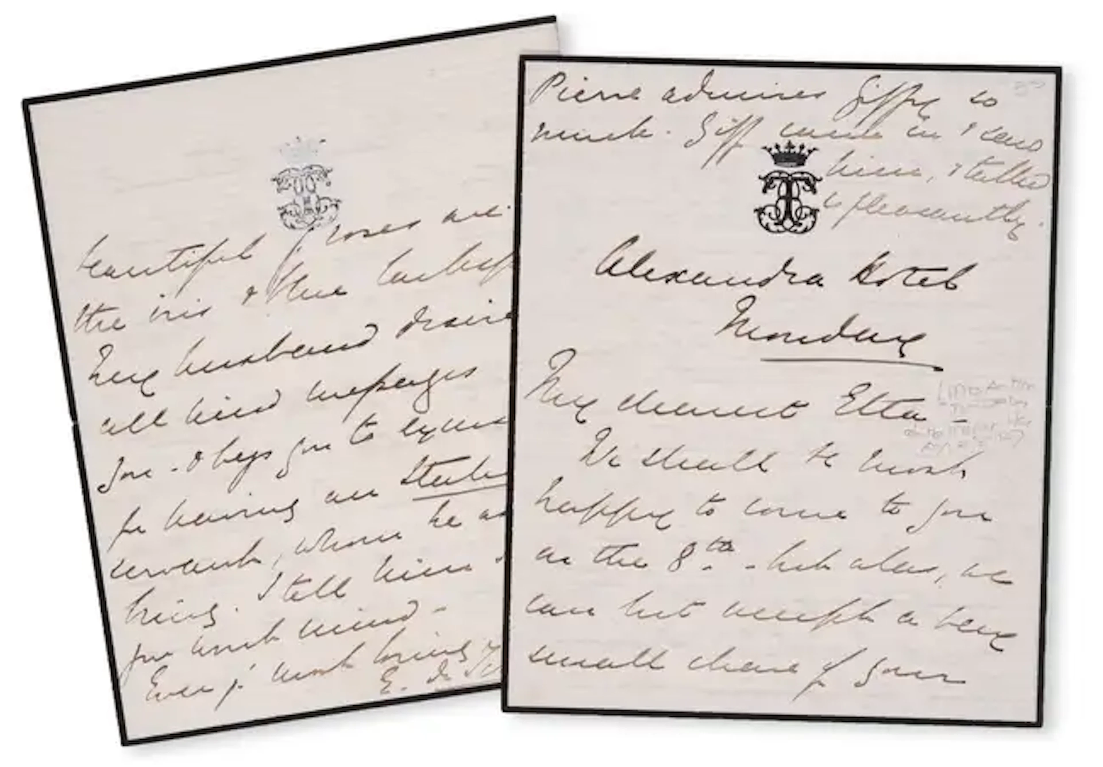 Russia.- Tchihatchef (E.) Autograph Letter signed to Henrietta Acton