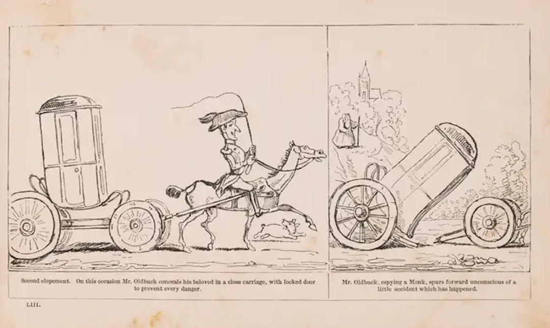 Early comic book.- Töpffer (Rodolphe) The Adventures of Mr. Obadiah