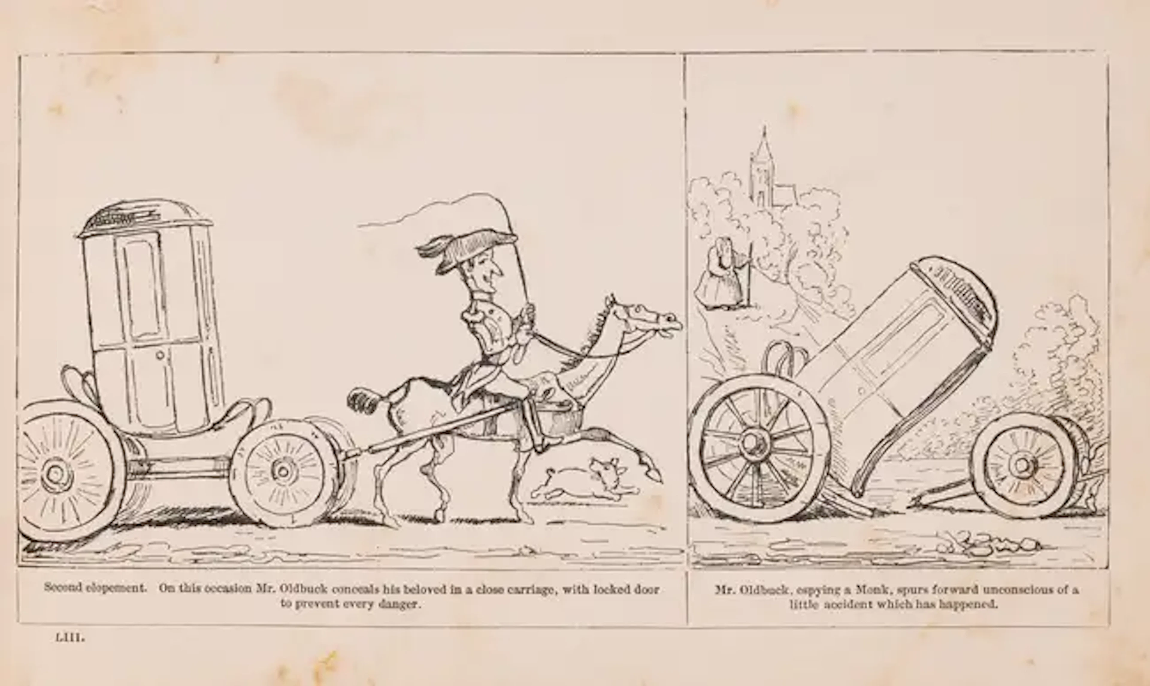 Early comic book.- Töpffer (Rodolphe) The Adventures of Mr. Obadiah