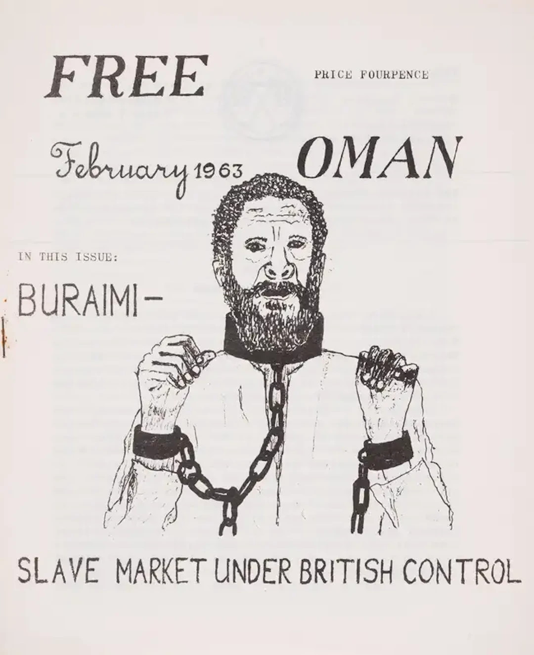 Committee for the Rights of Oman Free Oman political pamphlets, and