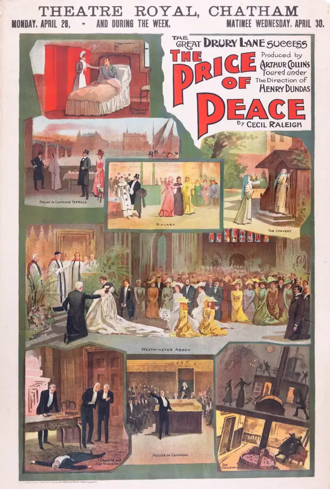 Theatre.- Raleigh (Cecil) The Price of Peace, four lithograph posters