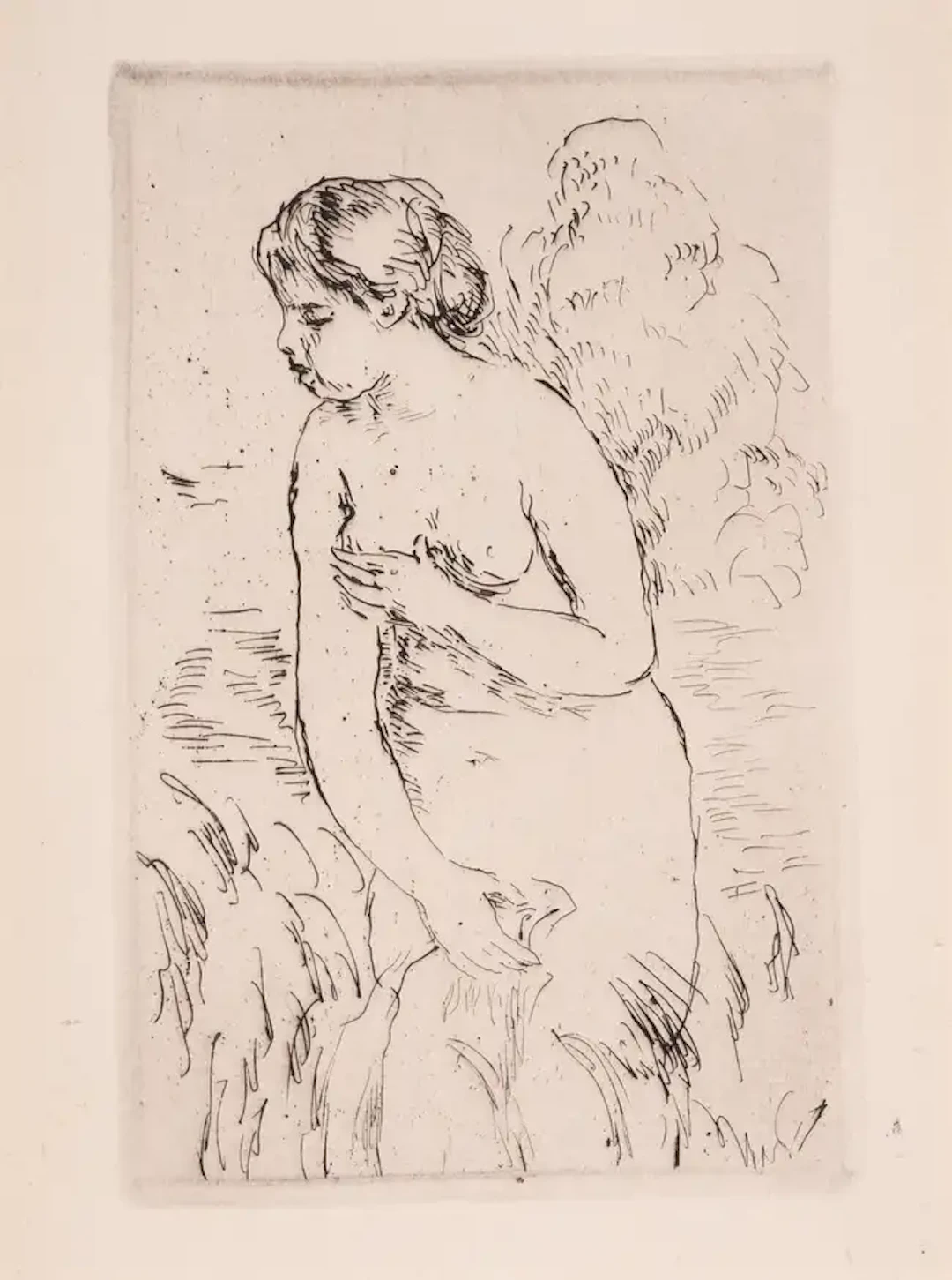 Pierre-Auguste Renoir (1841-1919) Baigneuse debout à mi-jambes (Delteil;