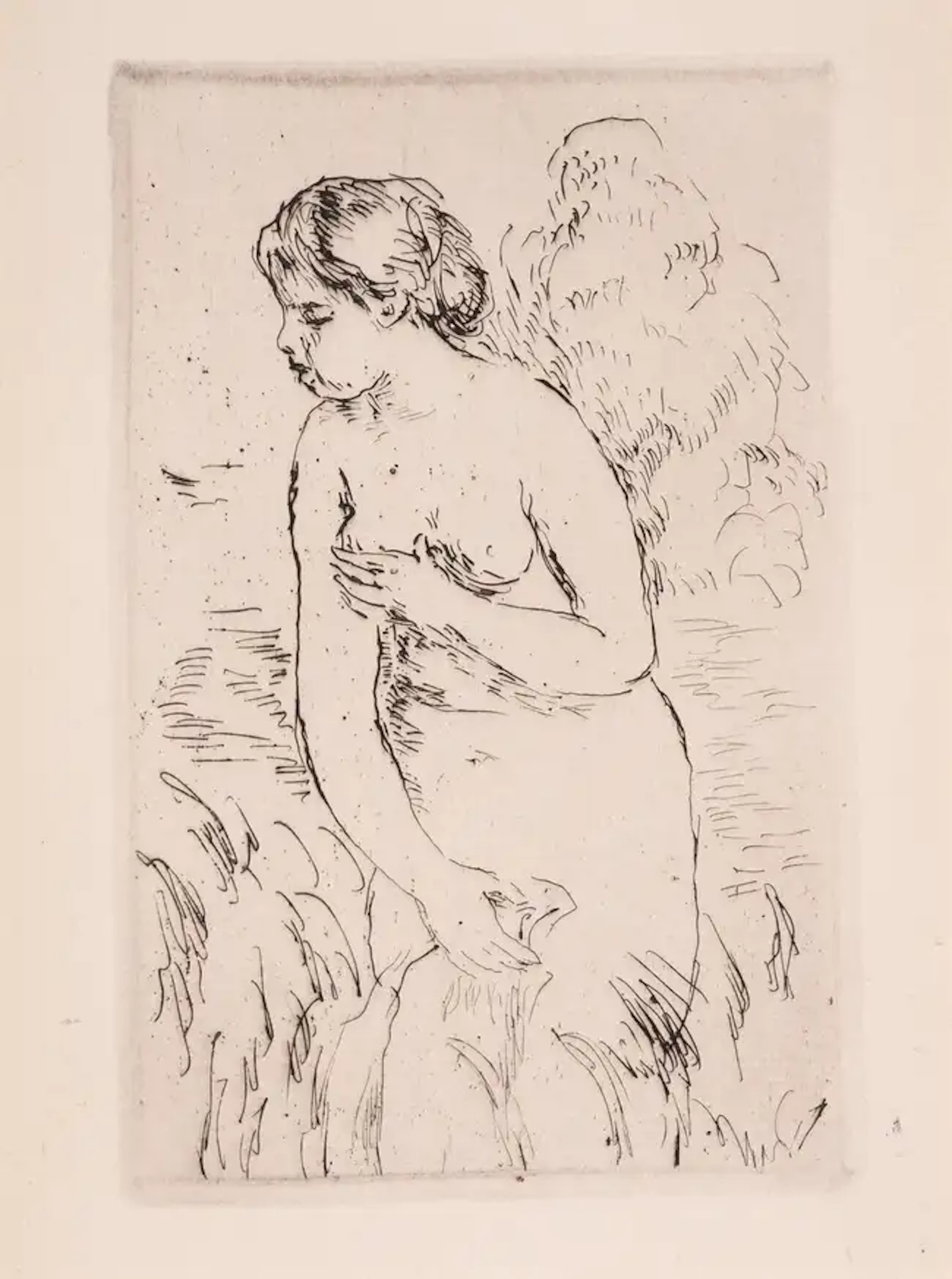 Pierre-Auguste Renoir (1841-1919) Baigneuse debout à mi-jambes (Delteil;
