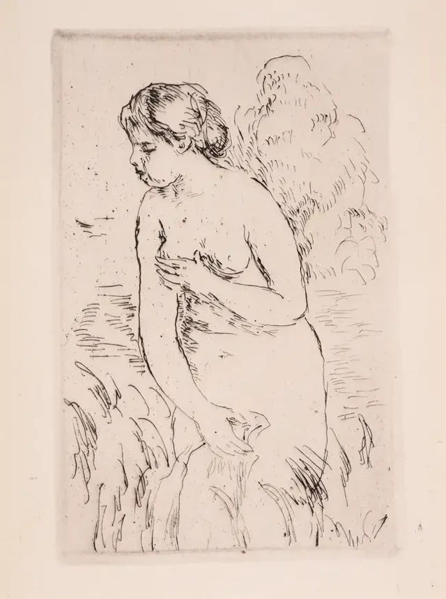Pierre-Auguste Renoir (1841-1919) Baigneuse debout à mi-jambes (Delteil;