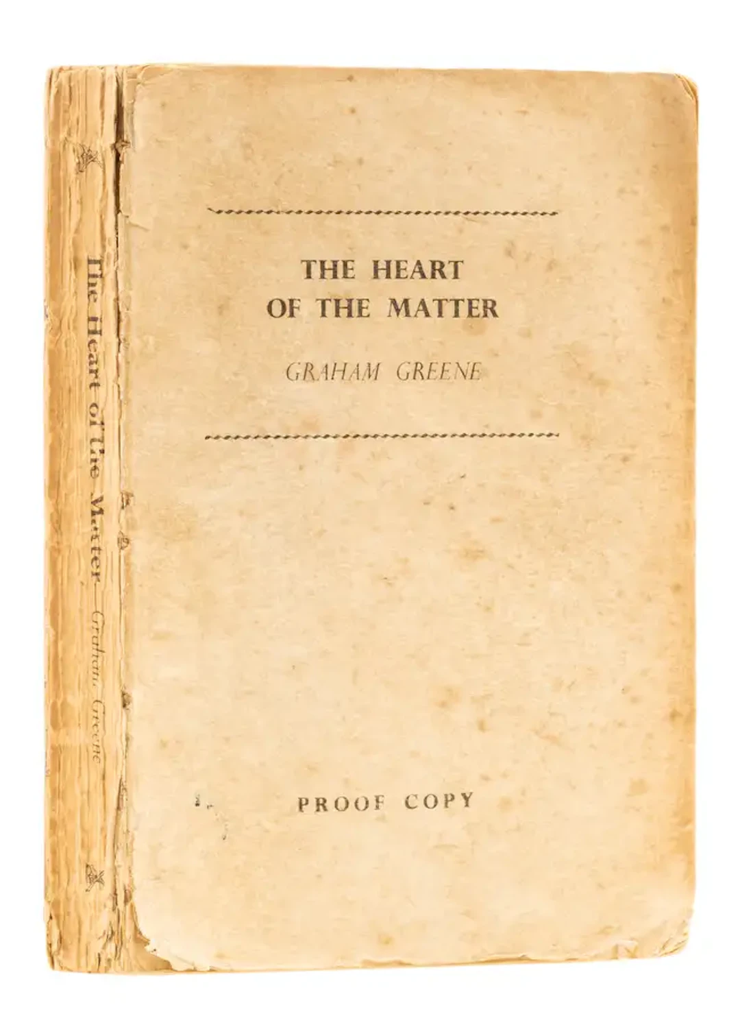 Greene (Graham) The Heart of the Matter, uncorrected proof, Heinemann, 1948.