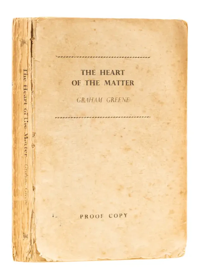 Greene (Graham) The Heart of the Matter, uncorrected proof, Heinemann, 1948.